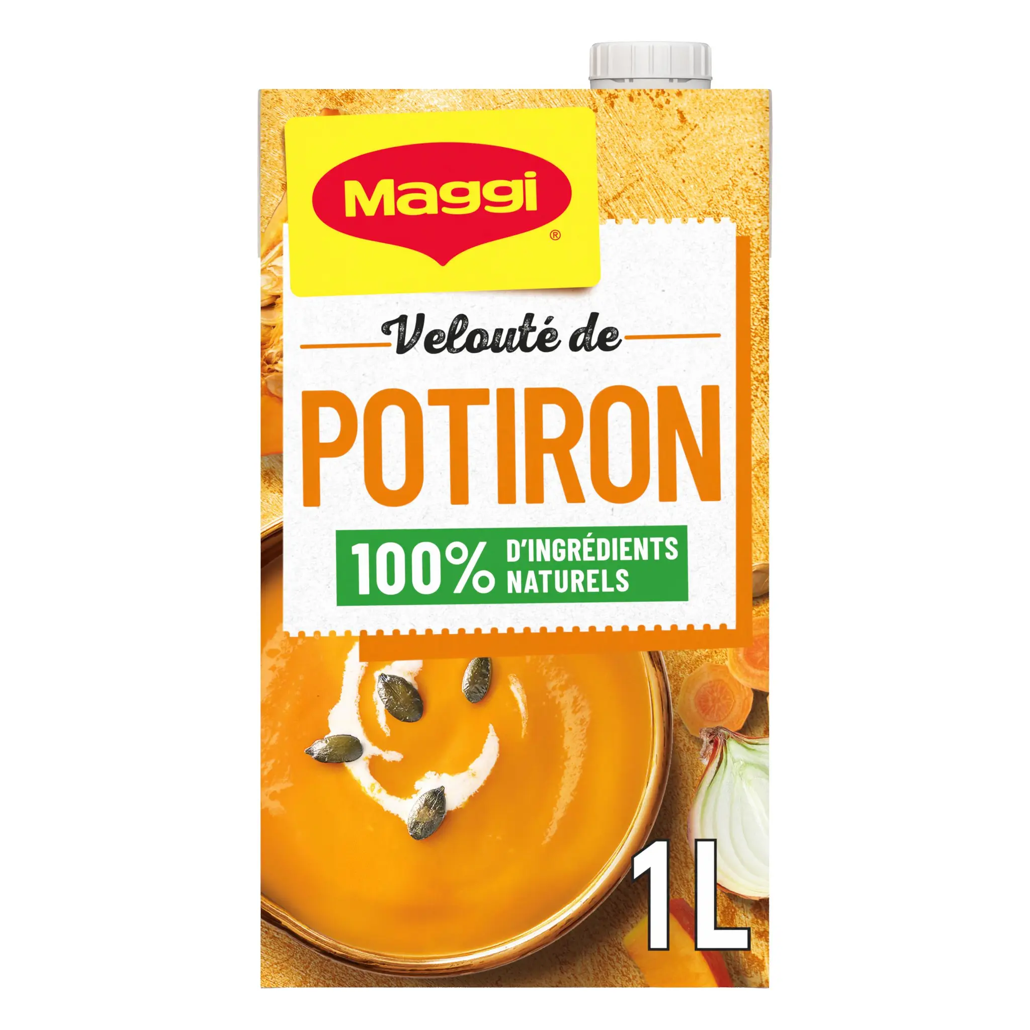 MAGGI Soupe veloutée liquide au potiron 100% d'ingrédients naturels
