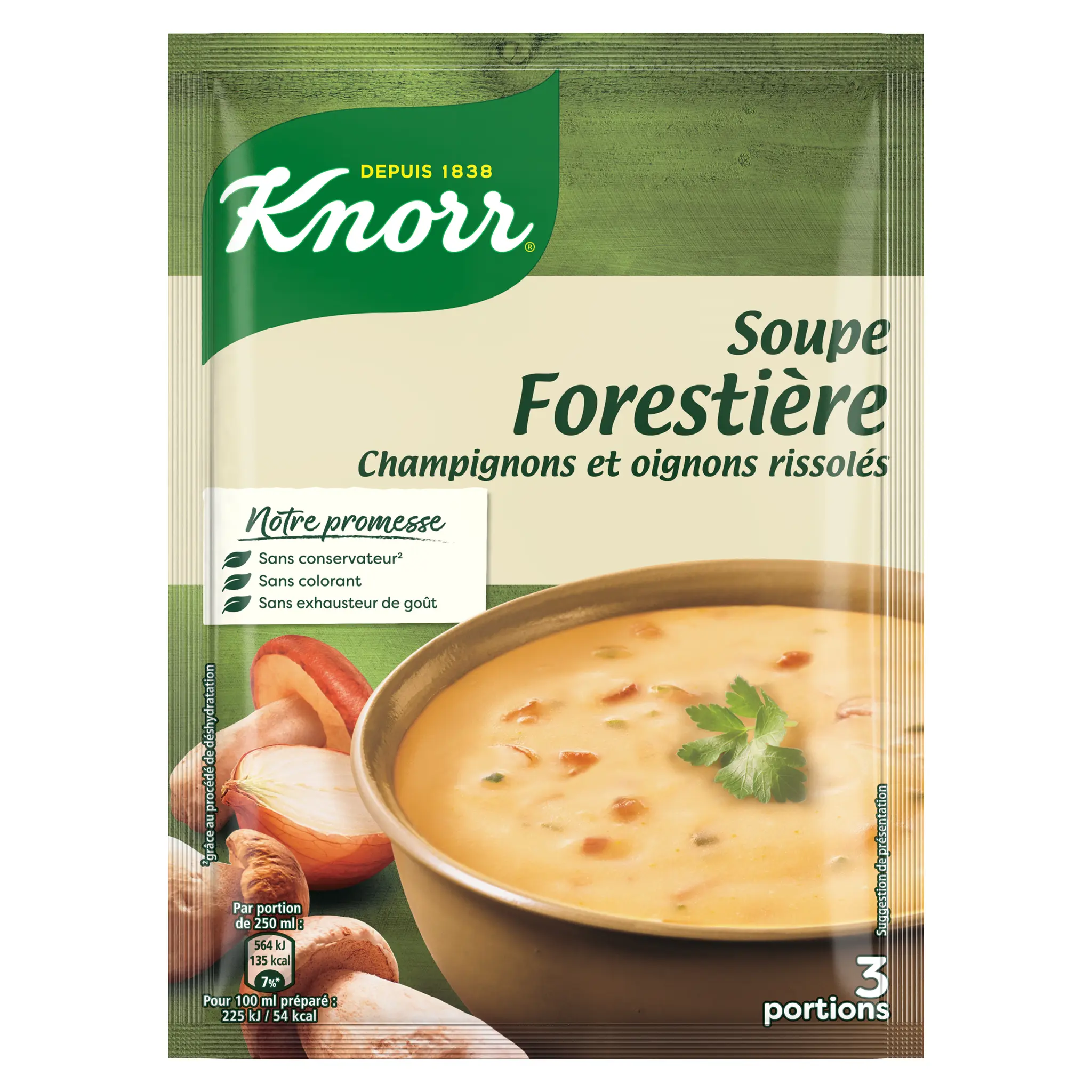 KNORR Soupe déshydratée forestière champignons oignons rissolés