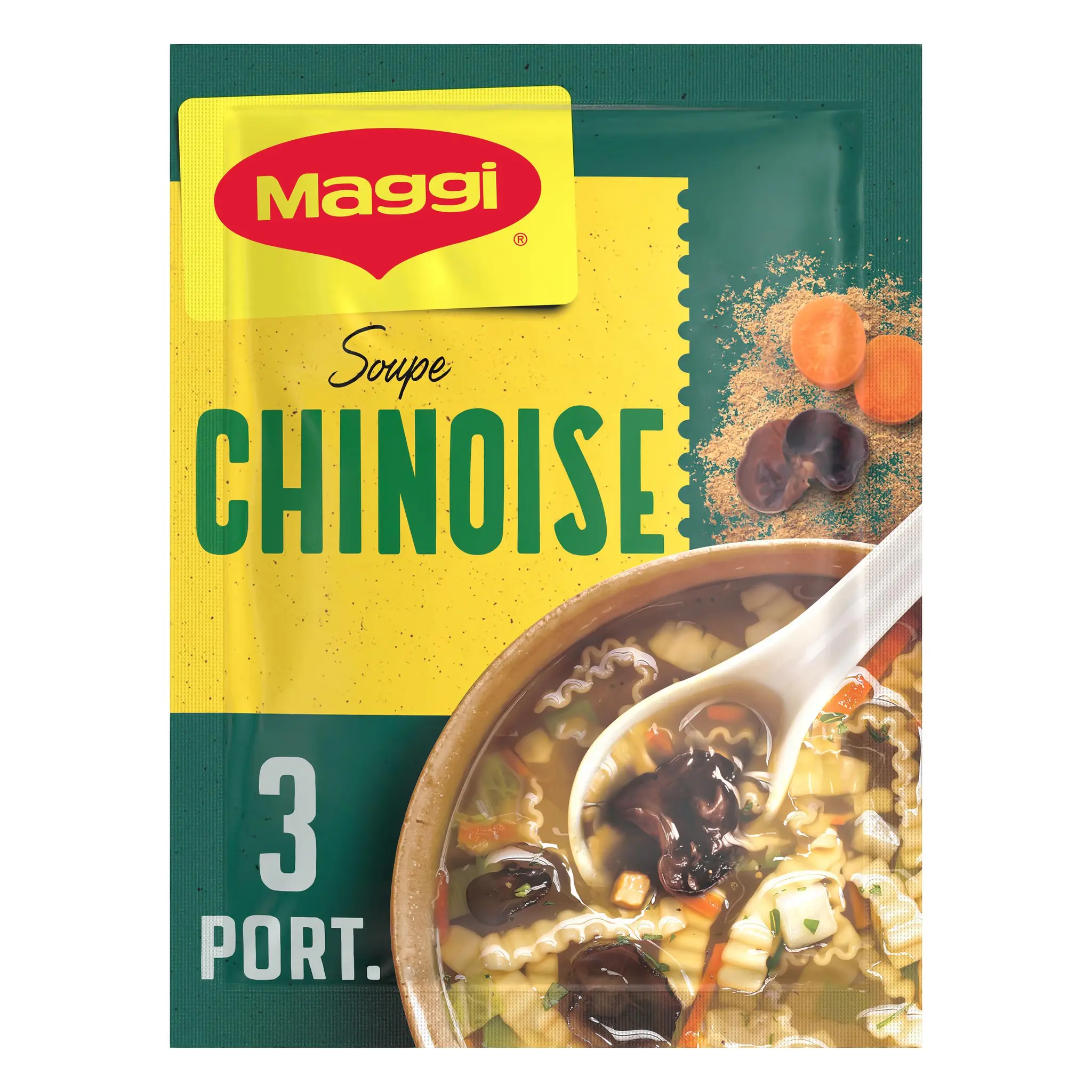 MAGGI Soupe déshydratée chinoise nouilles champignons noirs et épices