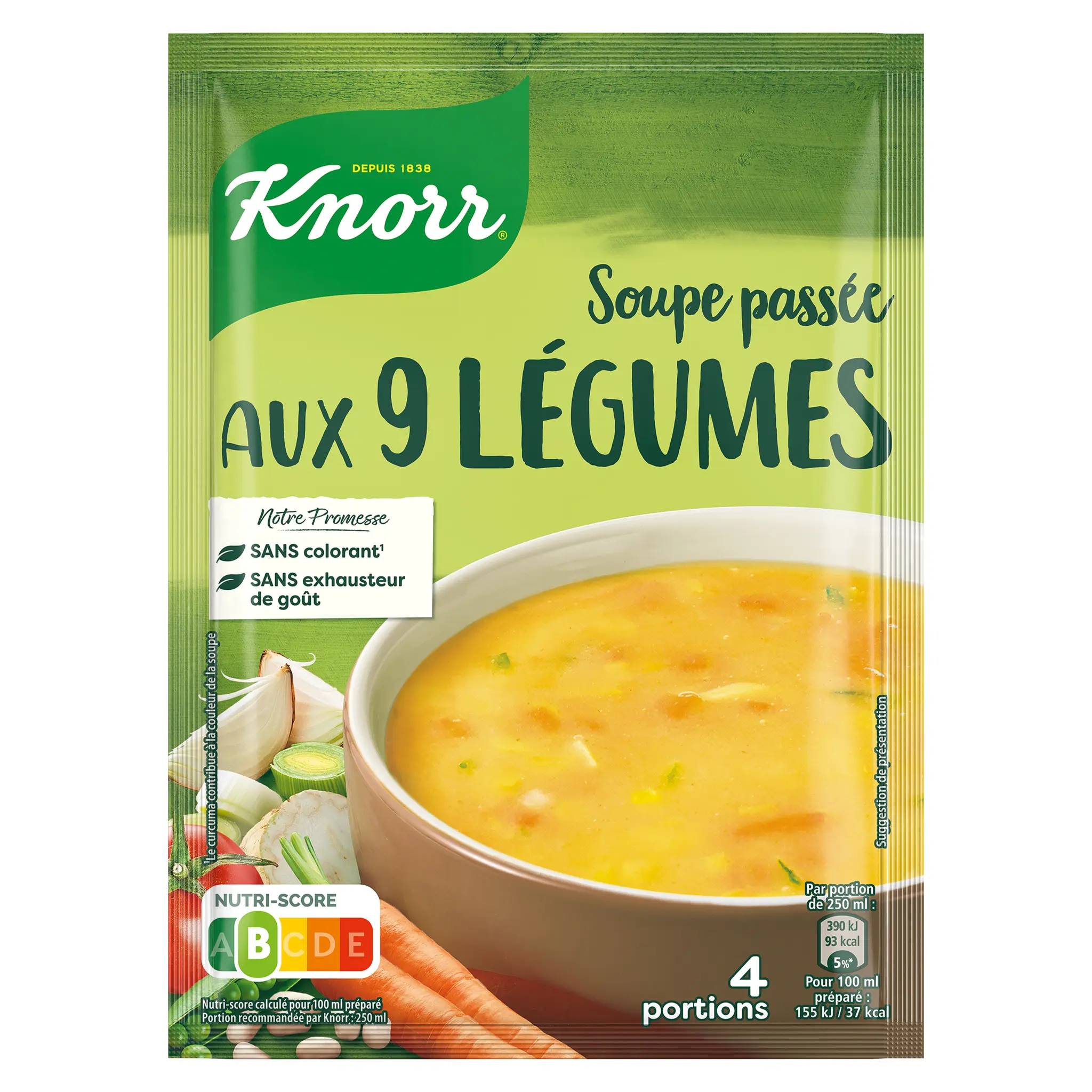 KNORR Soupe passée déshydratée 9 légumes