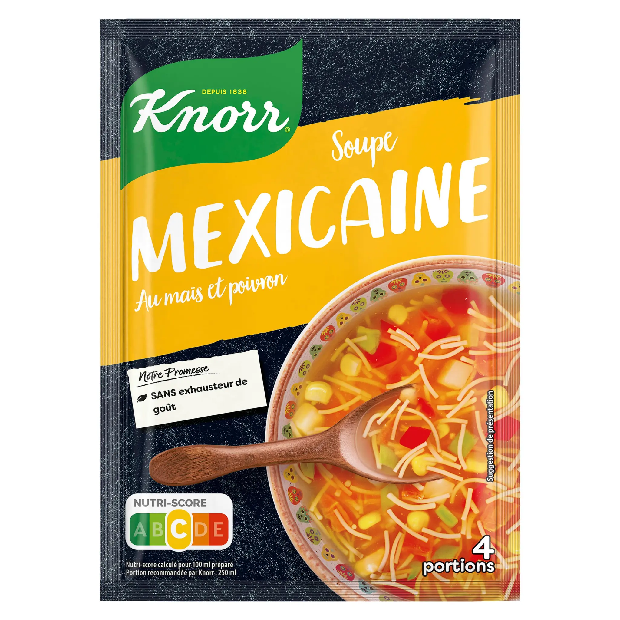 KNORR Soupe déshydratée mexicaine au maïs et poivron