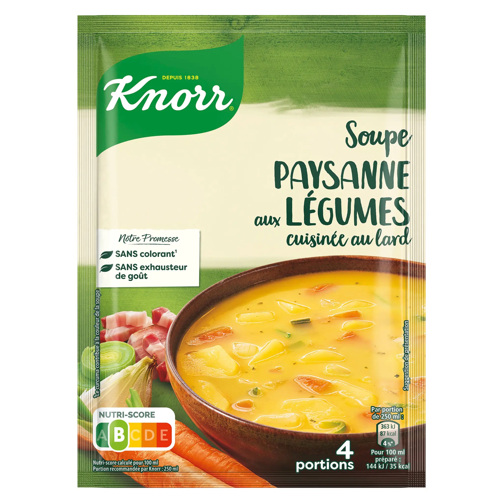 KNORR Soupe déshydratée paysanne aux légumes