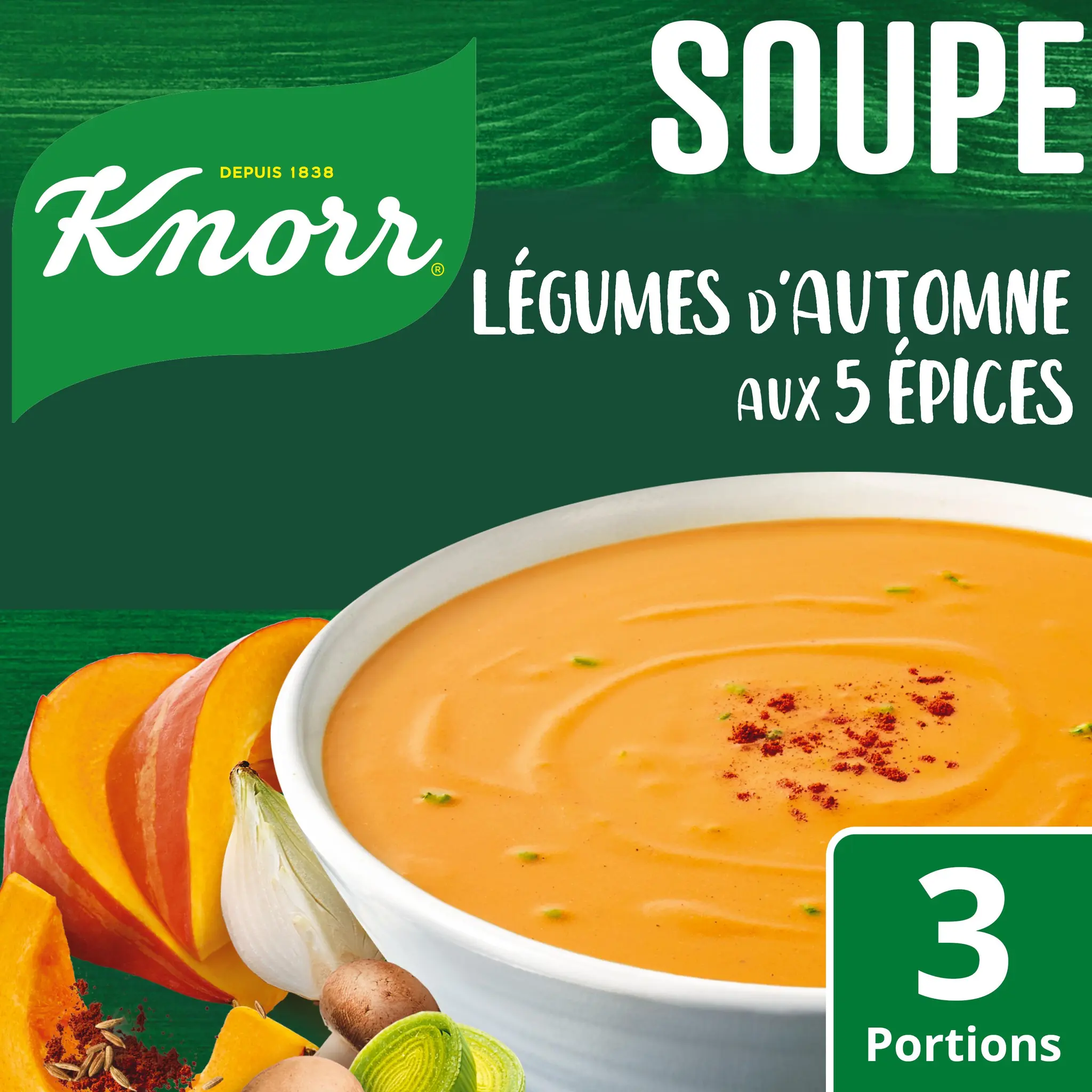 KNORR Soupe déshydratée légumes d'automne aux 5 épices