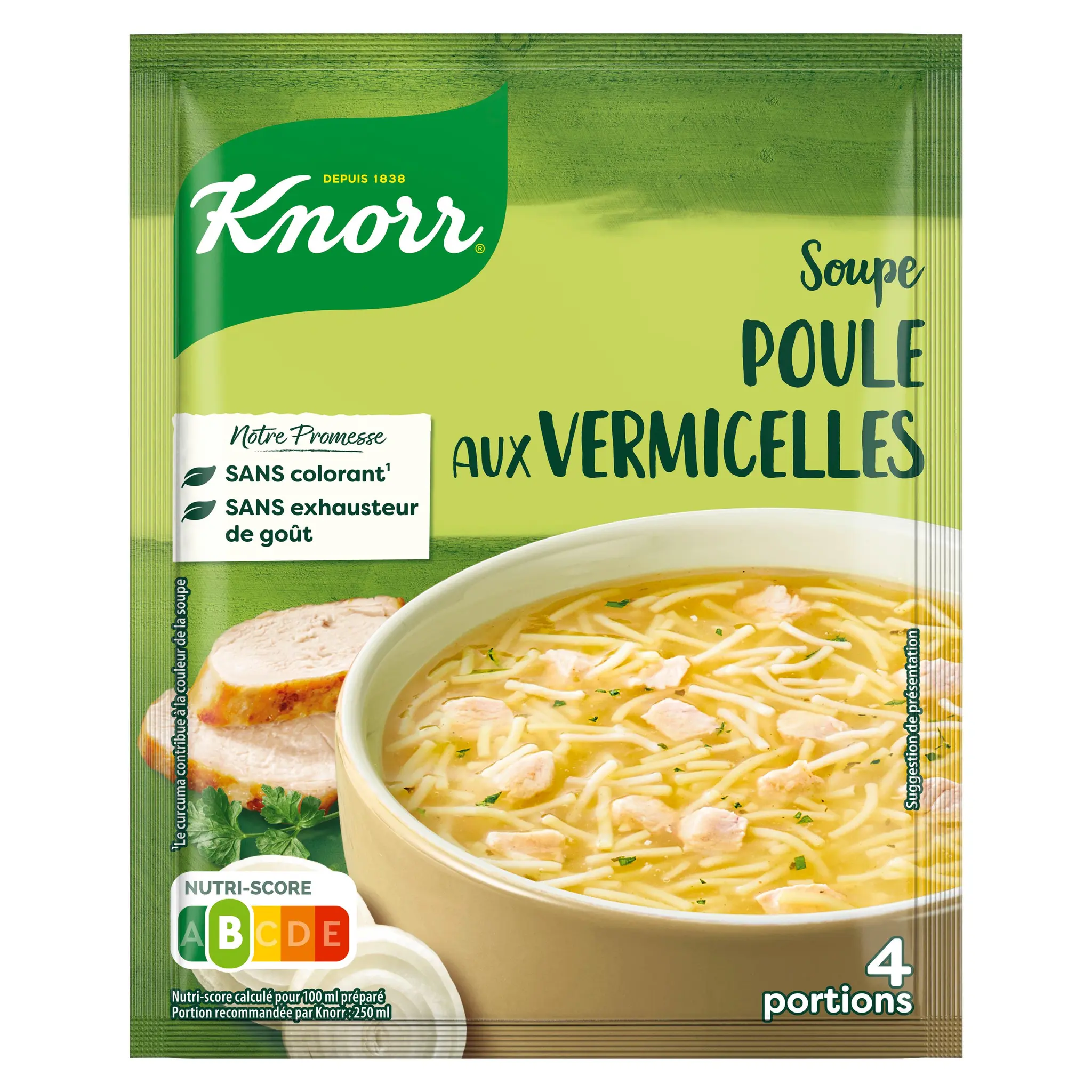 KNORR Soupe déshydratée poule aux vermicelles