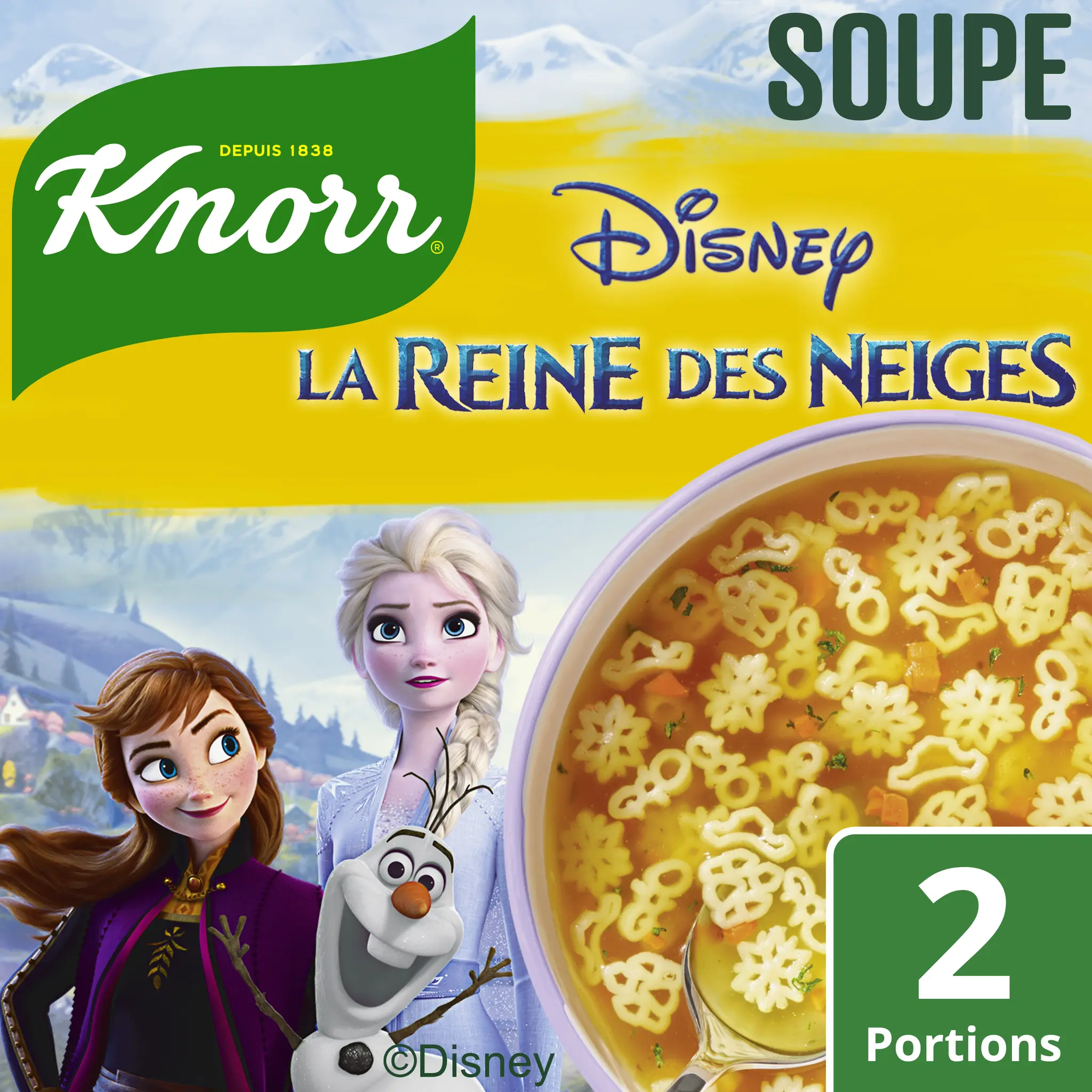KNORR Soupe déshydratée bouillon de légumes La Reine Des Neiges