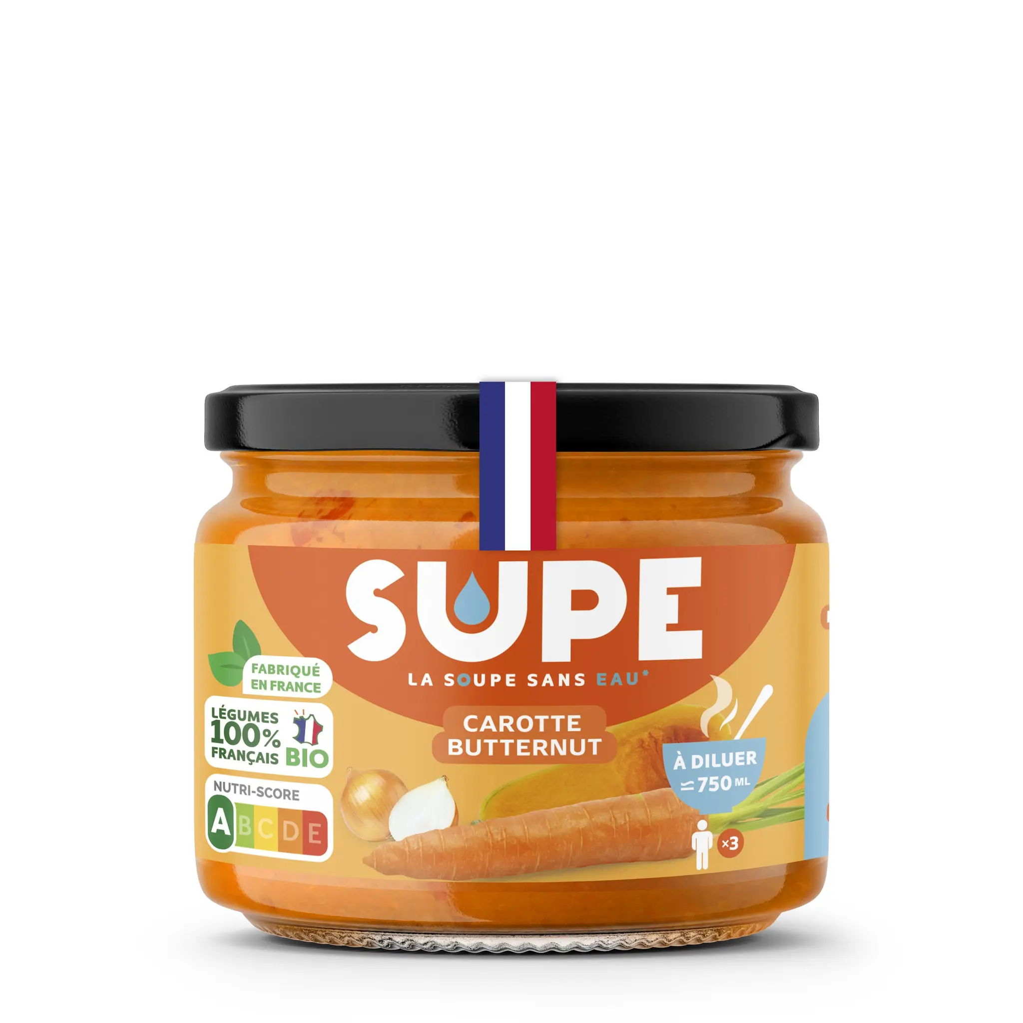 SUPE Soupe à diluer à la carotte et butternut bio