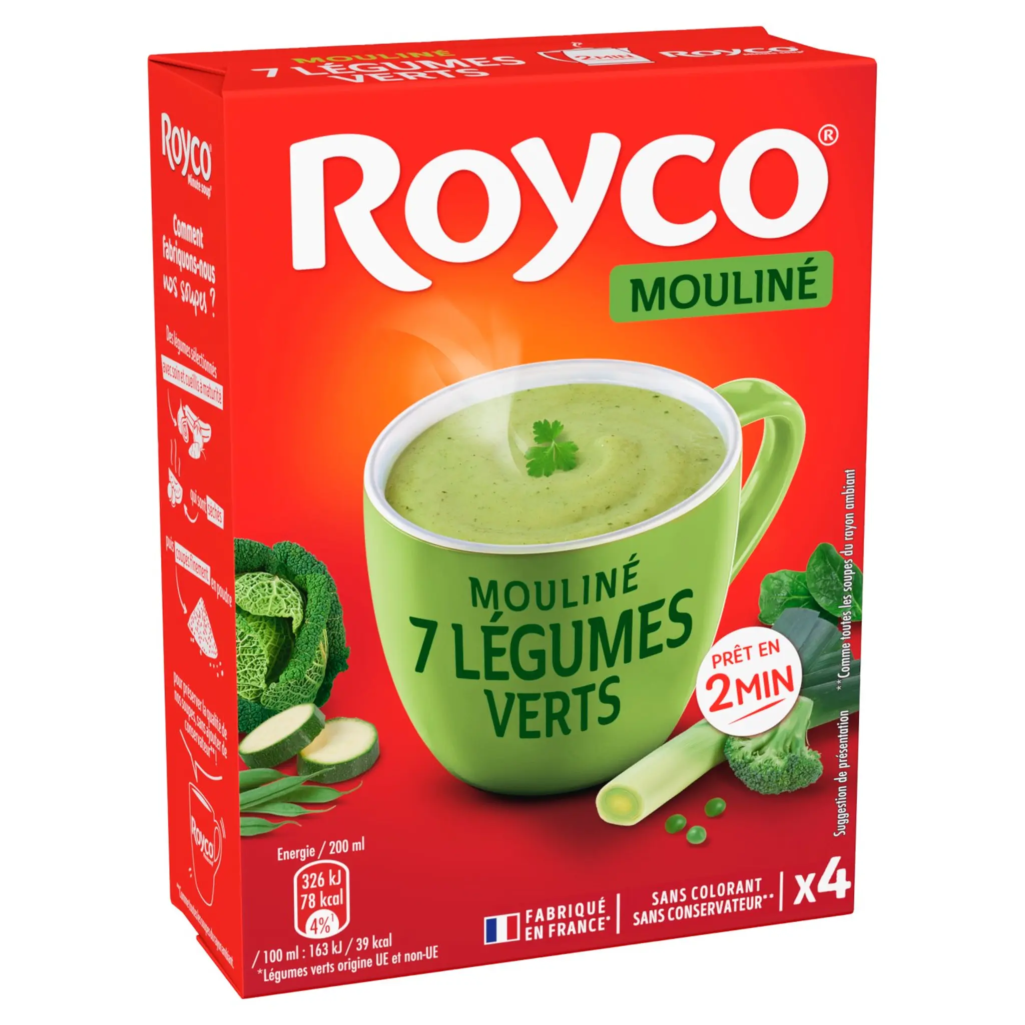 ROYCO Soupe moulinée panier de légumes verts