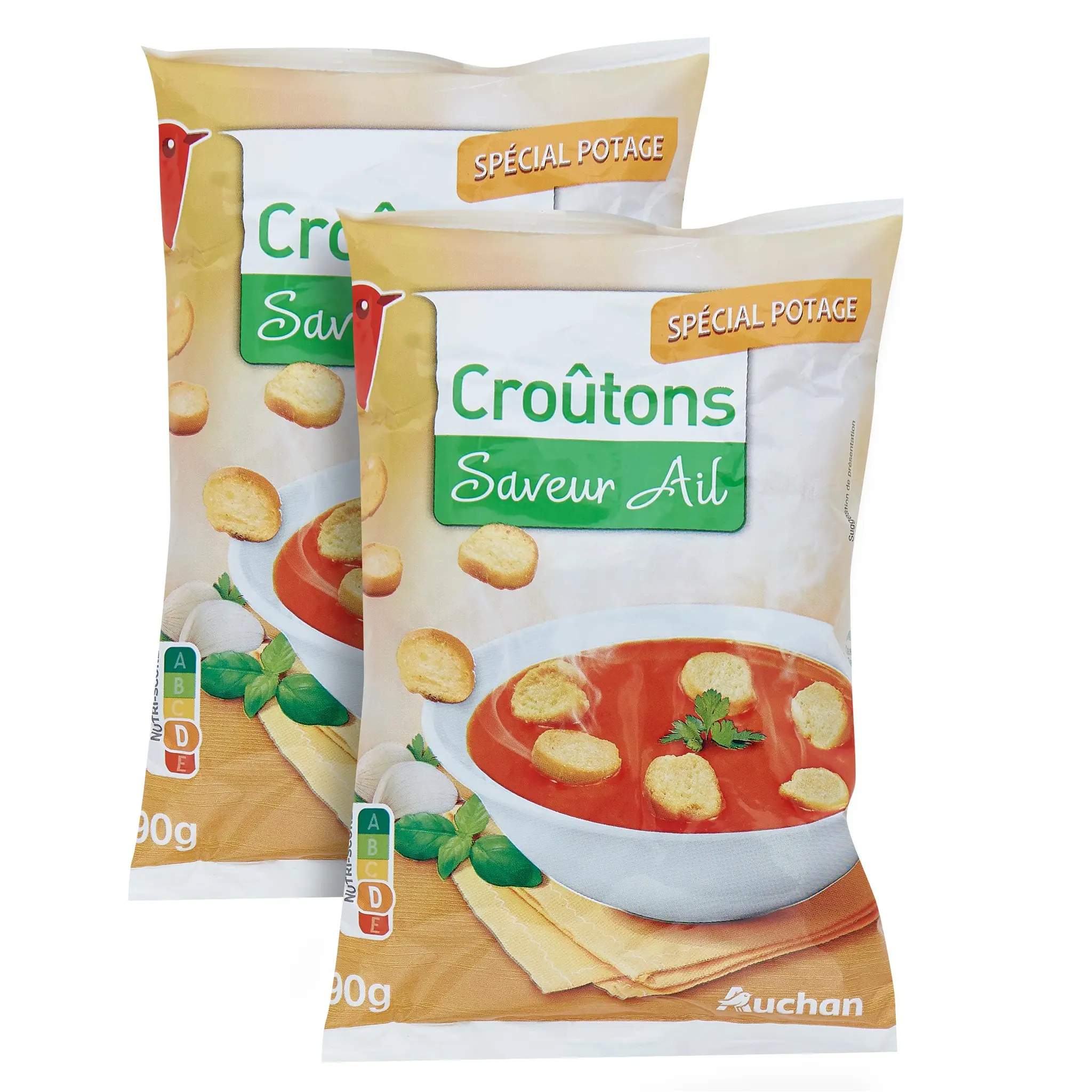 AUCHAN Croûtons saveur ail