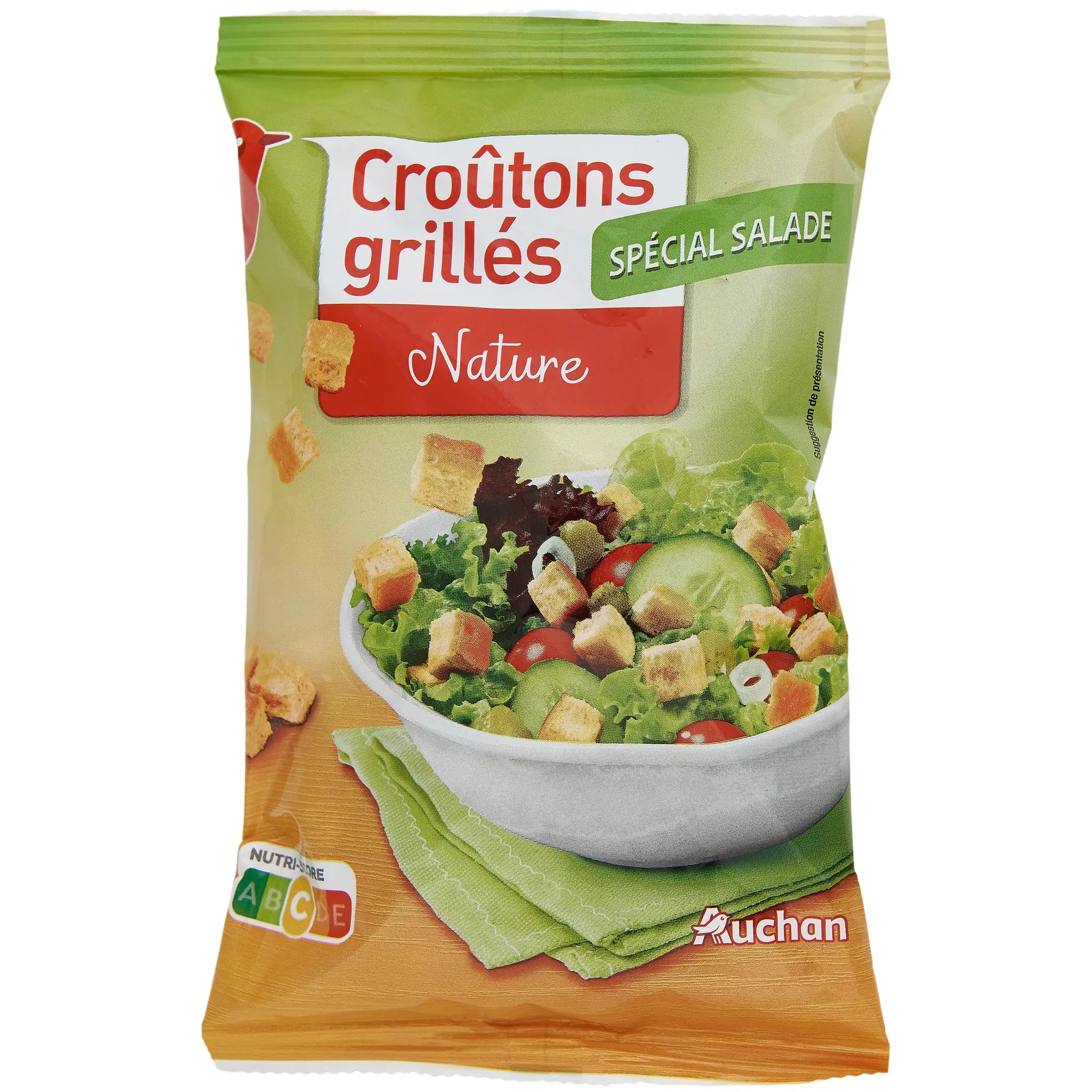 AUCHAN Croûtons grillés nature spécial salade
