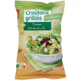 AUCHAN Croûtons grillés saveur herbes et ail spécial salade