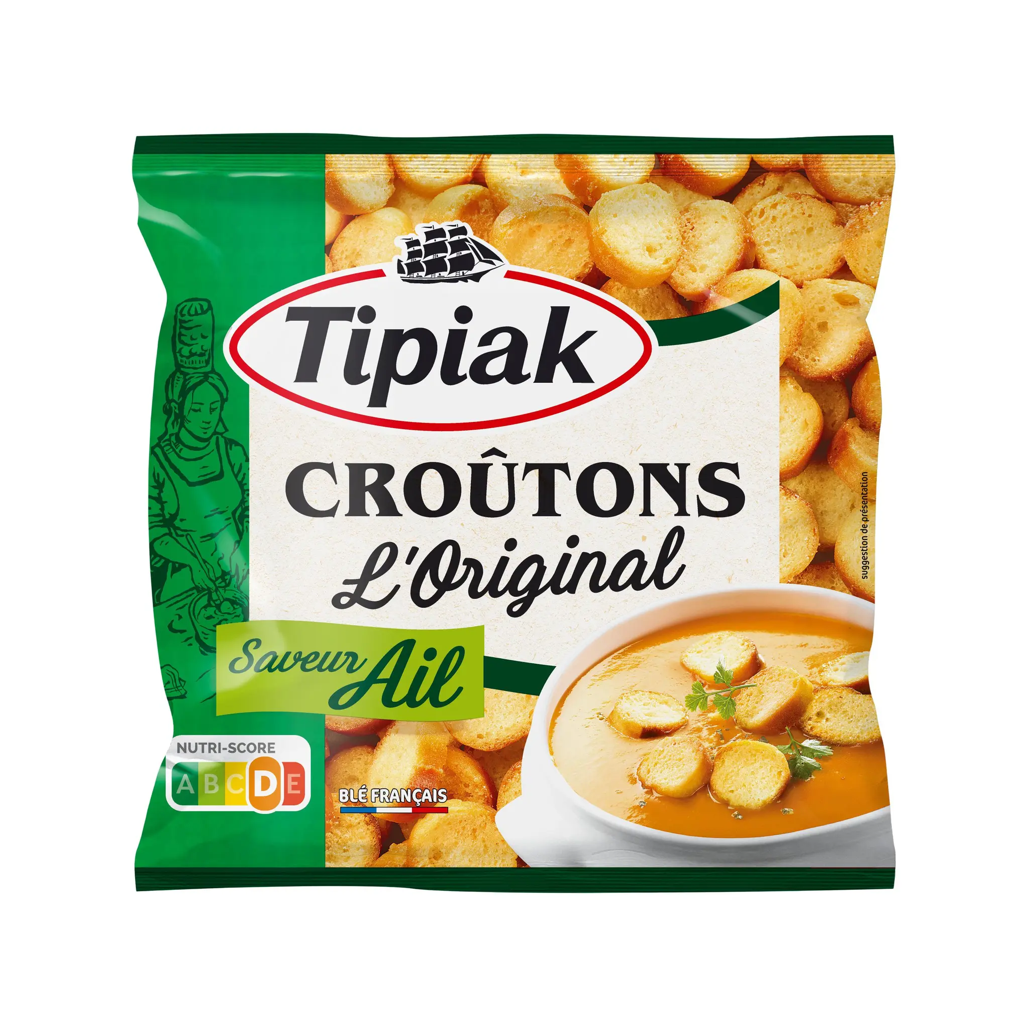 TIPIAK Croûtons l'Original saveur ail