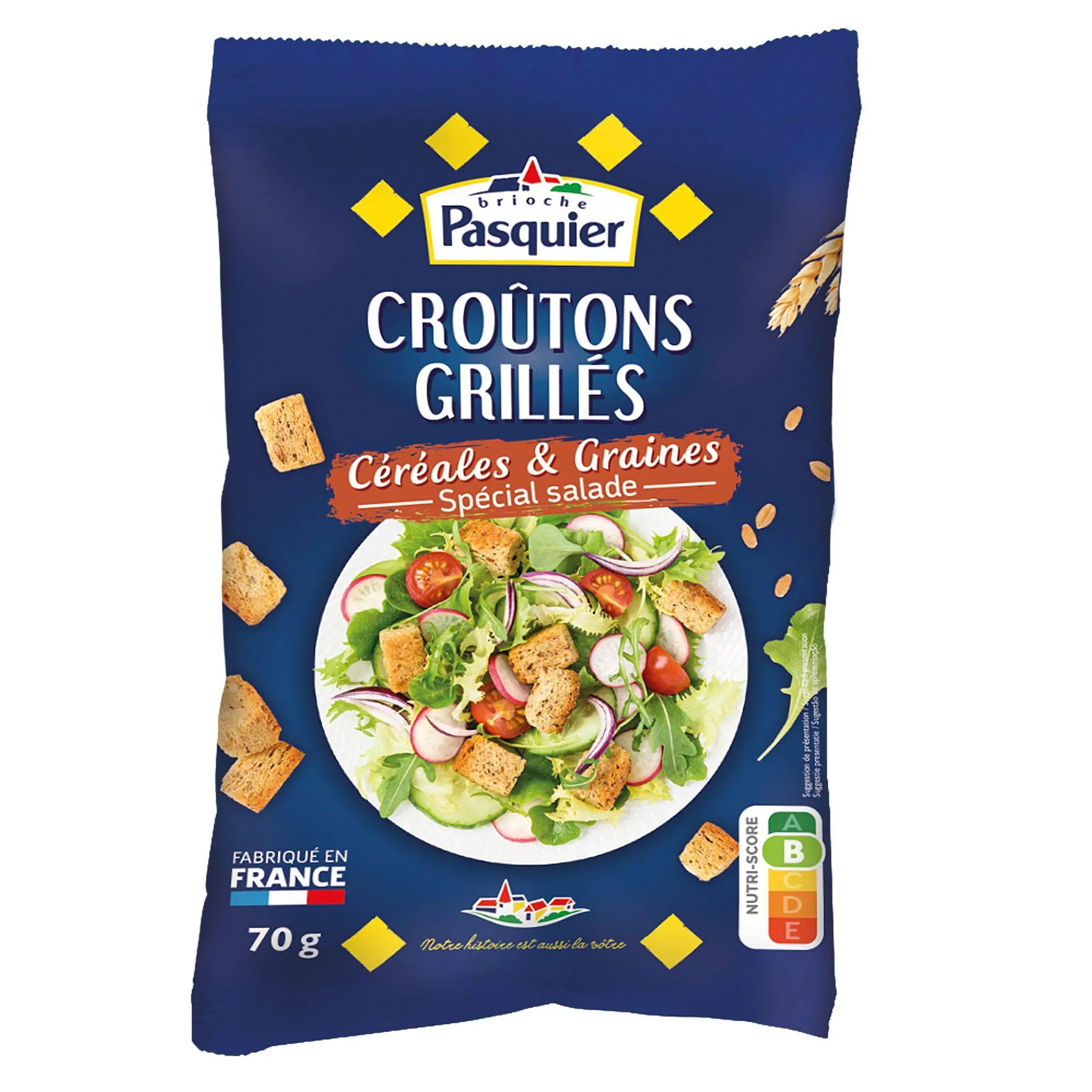 PASQUIER Croûtons grillées céréales et graines spéciale salade