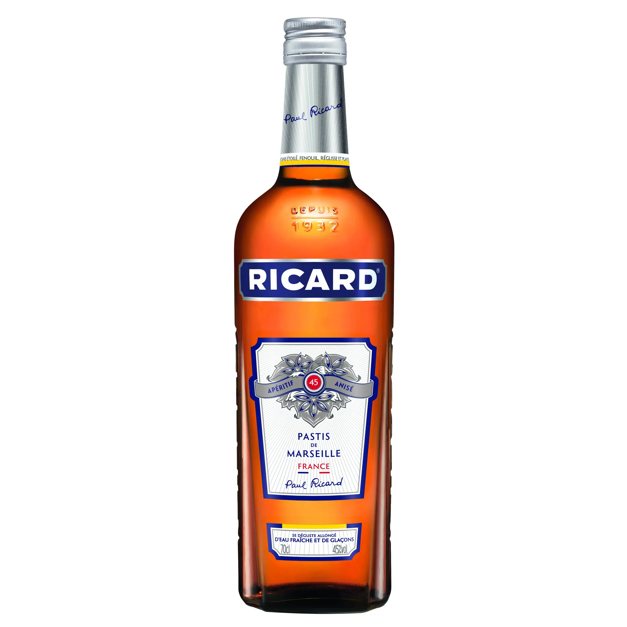 RICARD Pastis de Marseille 45%