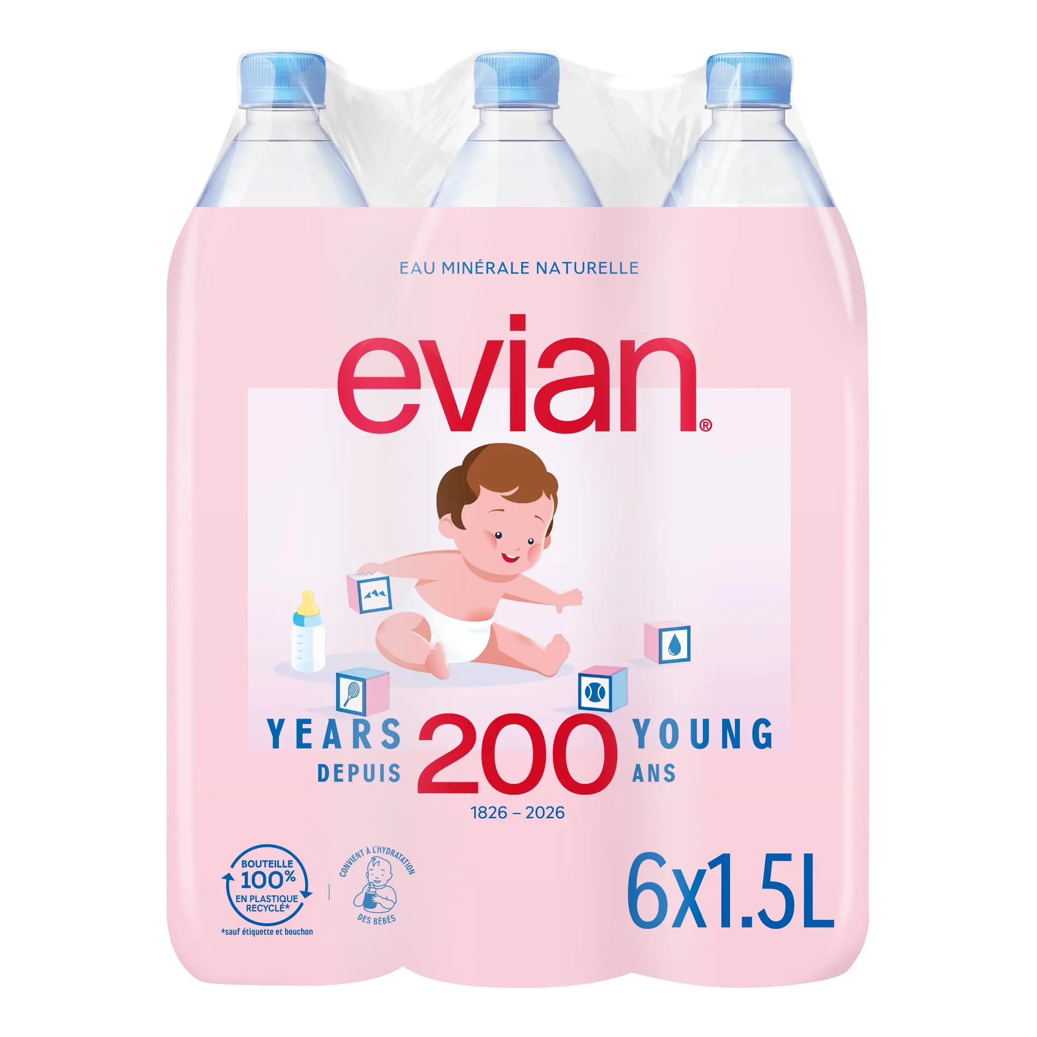 EVIAN Eau minérale naturelle plate