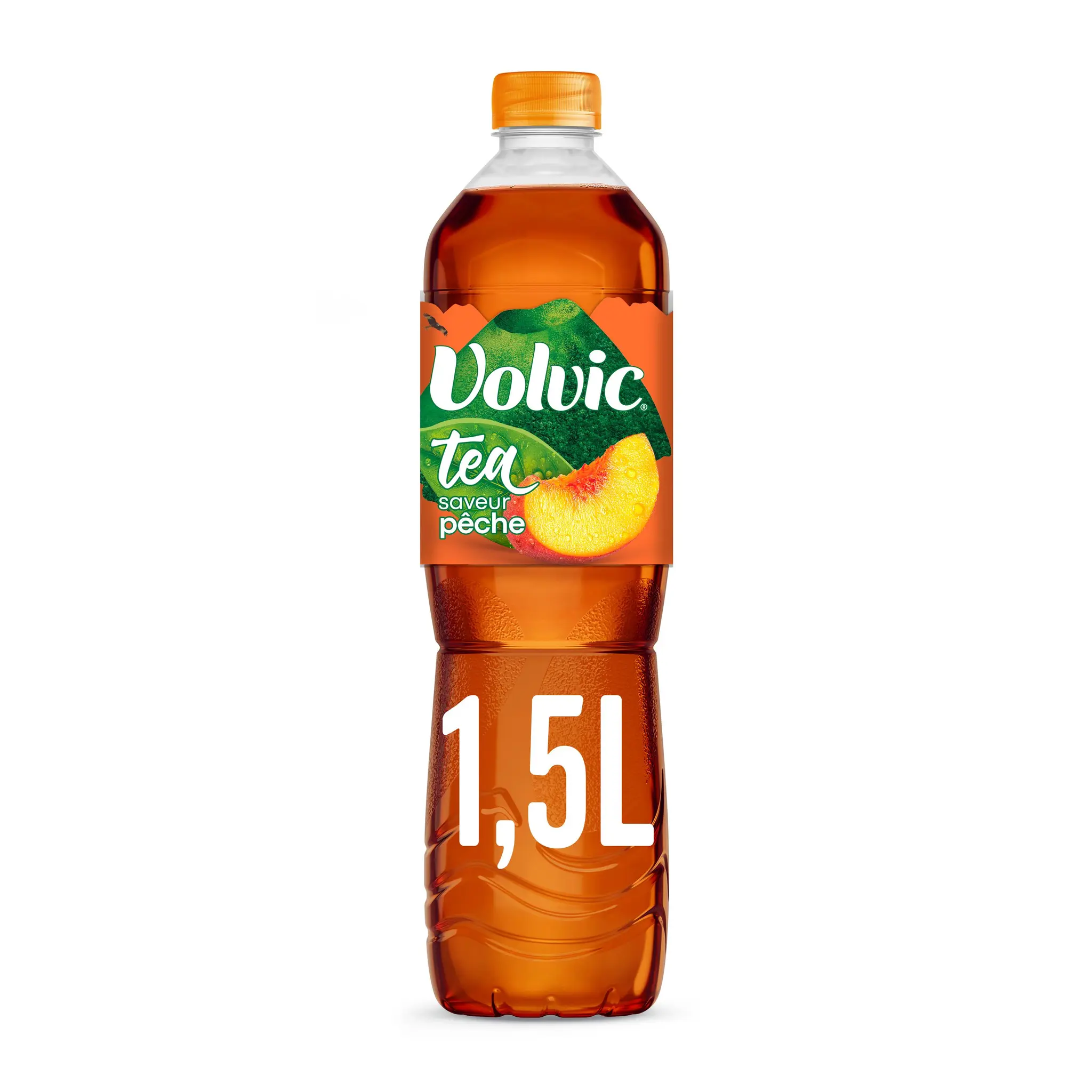 VOLVIC Boisson à l'eau minérale naturelle saveur thé pêche