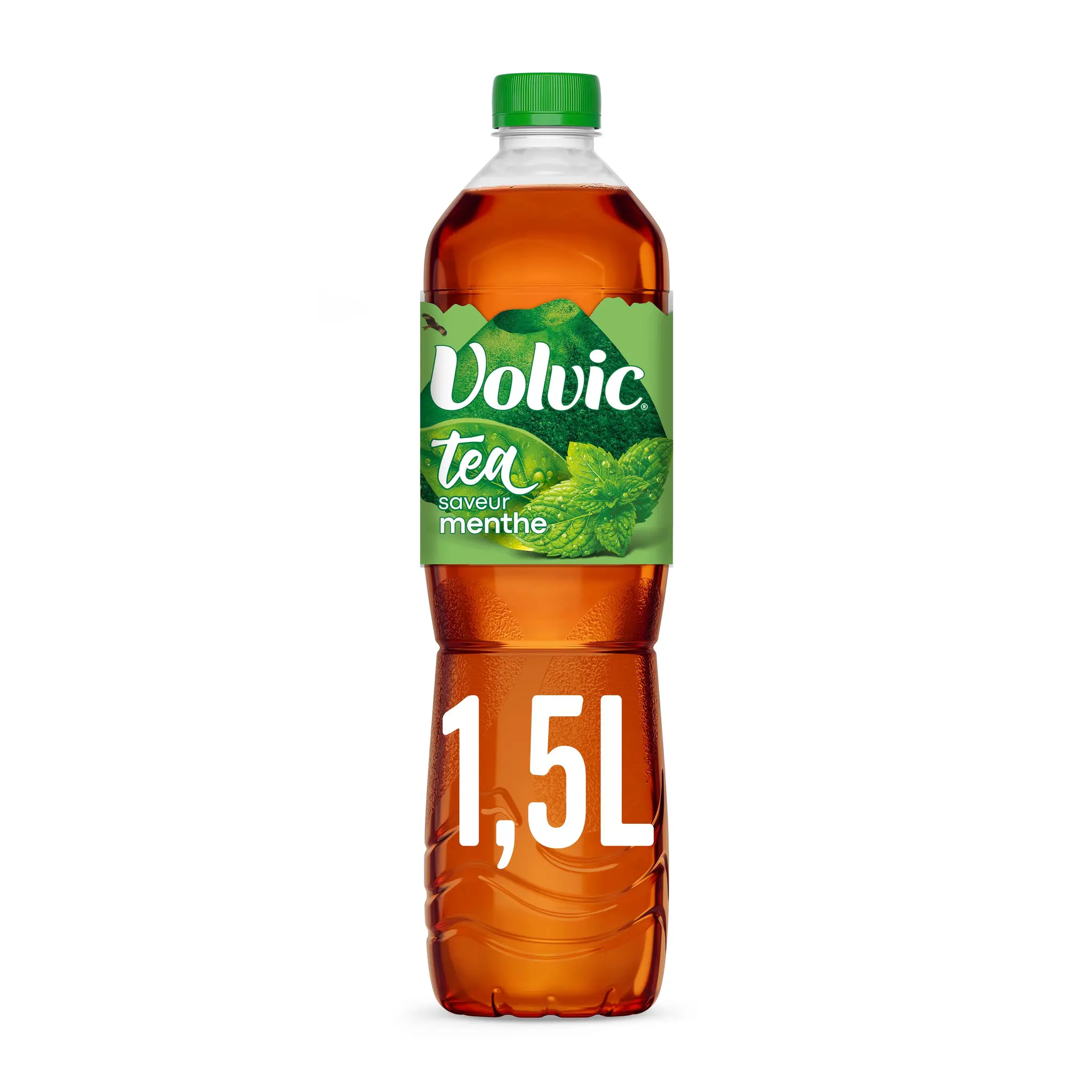 VOLVIC Boisson aromatisée à l'eau minérale naturelle saveur thé menthe