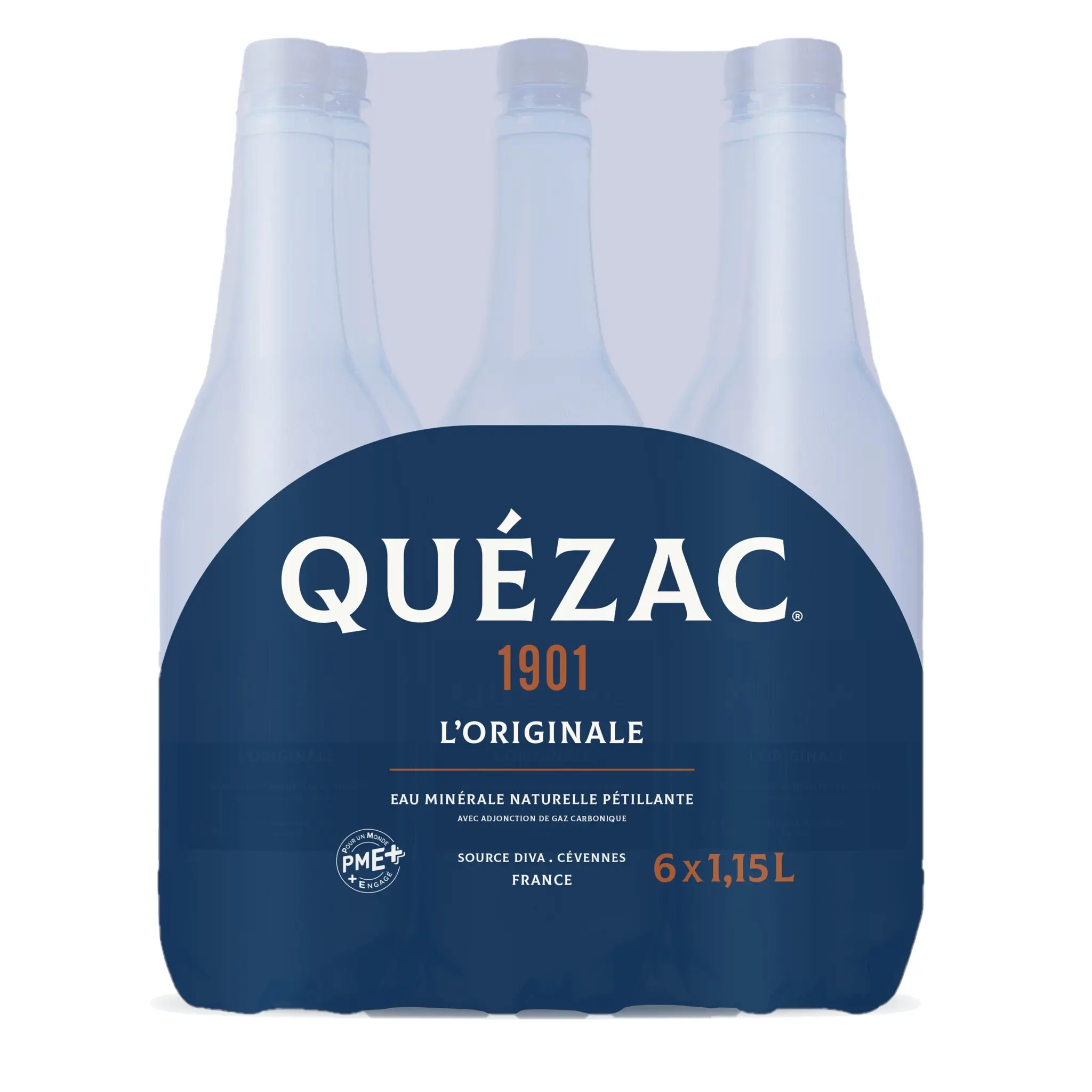 QUEZAC Eau minérale pétillante naturelle