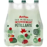 AUCHAN Eau minérale pétillante