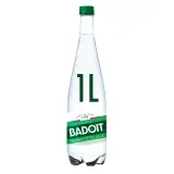 BADOIT Eau gazeuse minérale verte finement pétillante 1l