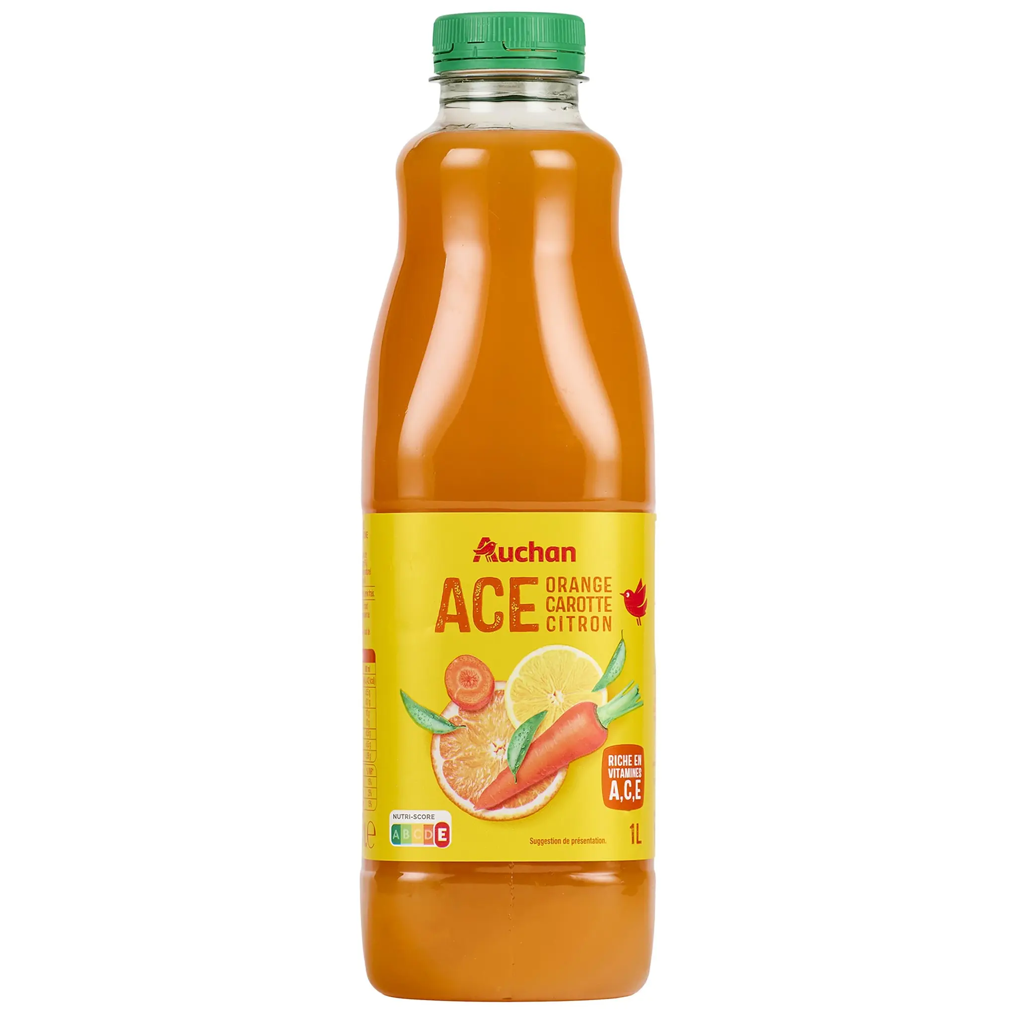 AUCHAN Jus orange carotte citron ACE