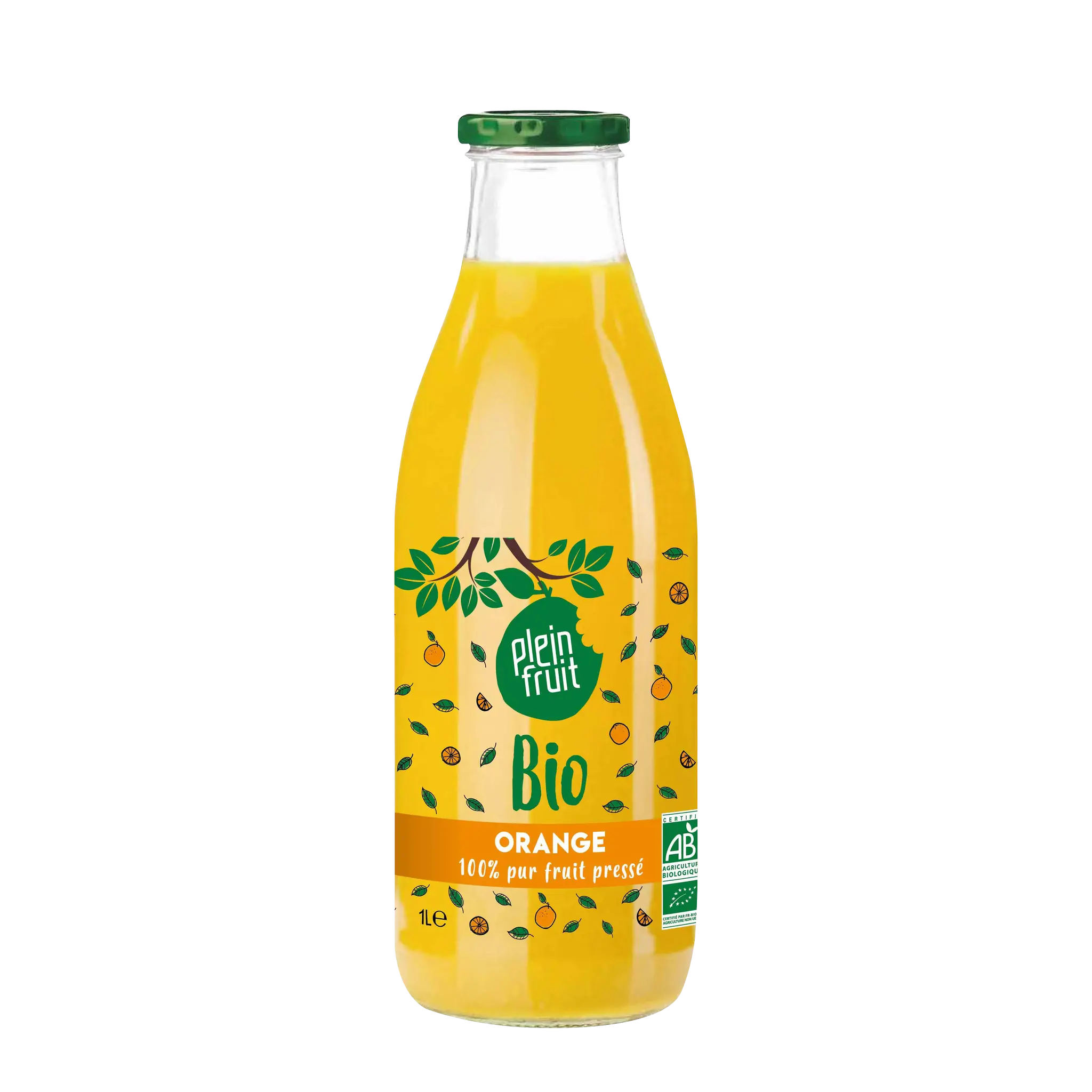 PLEIN FRUIT Jus d'orange bio 100% pur jus pressé