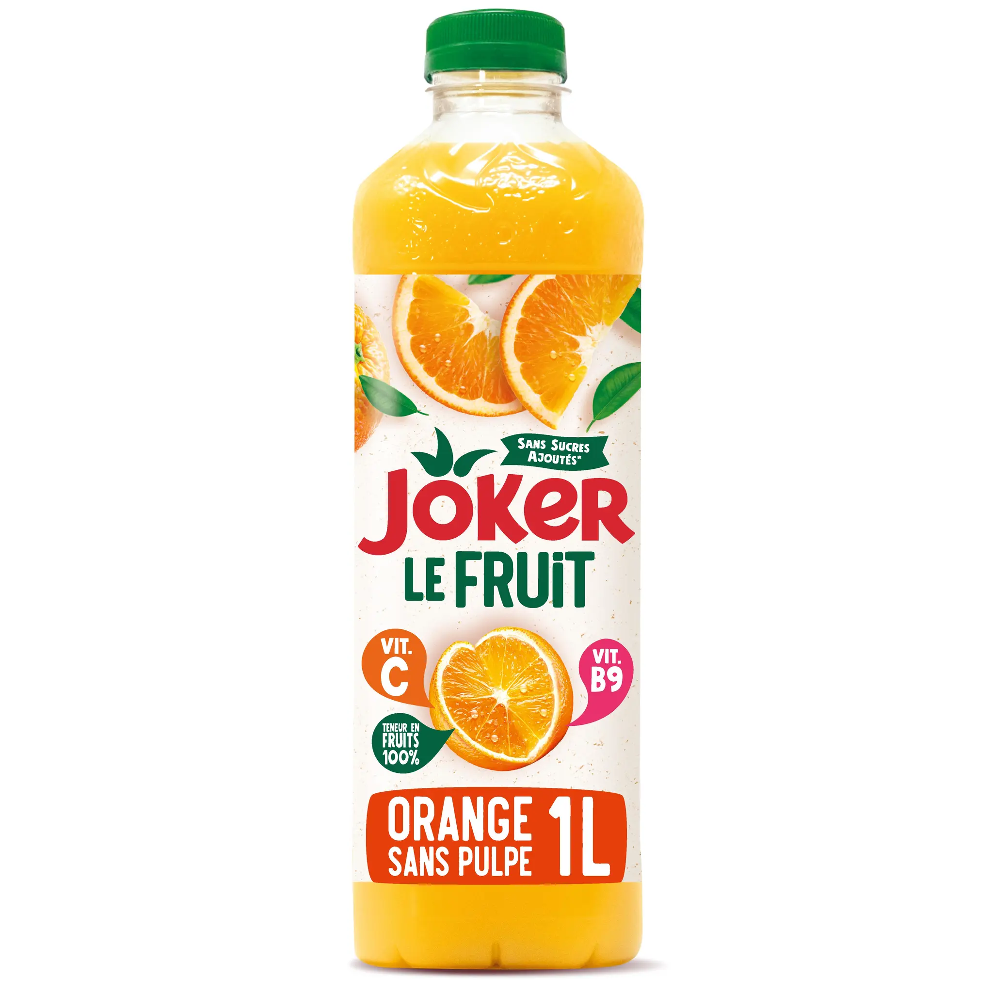 JOKER Jus d'orange Le Fruit sans pulpe sans sucres ajoutés
