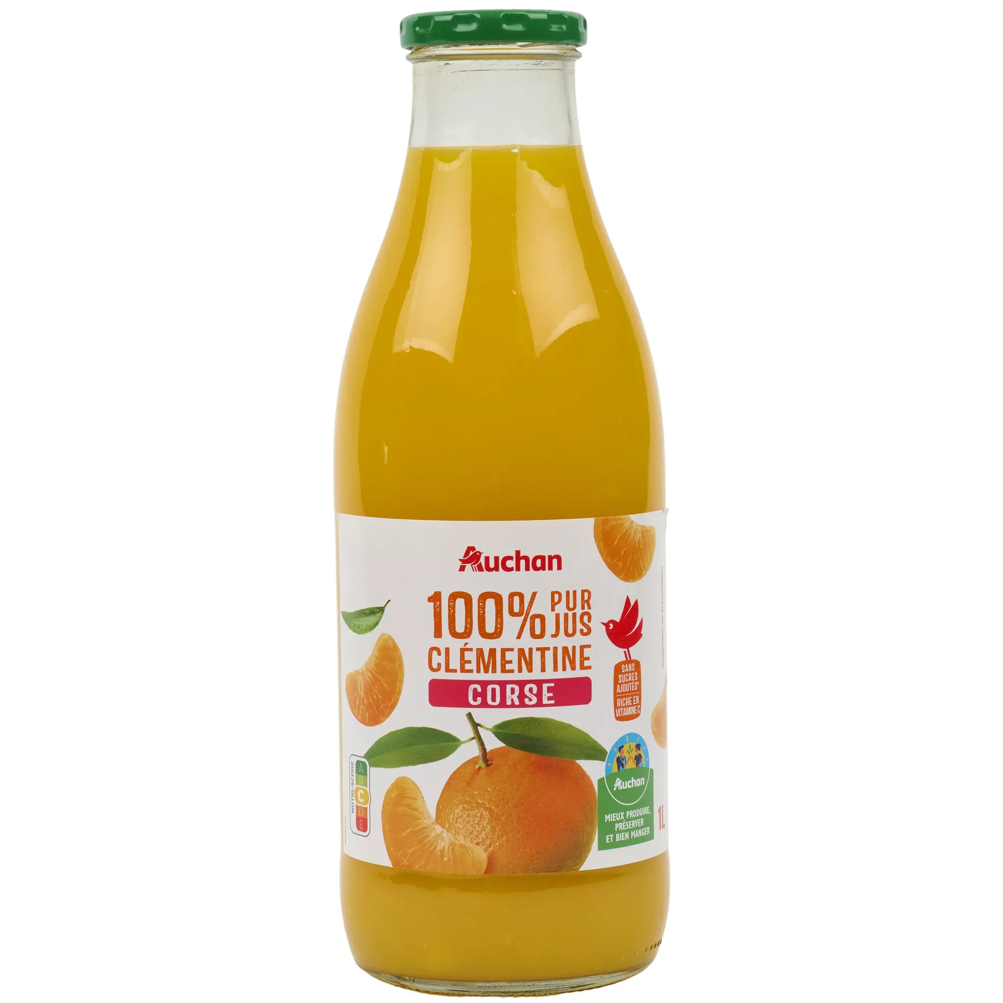 AUCHAN CULTIVONS LE BON Pur jus de Clémentine Corse