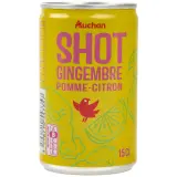 AUCHAN Shot Gingembre pomme citron boîte