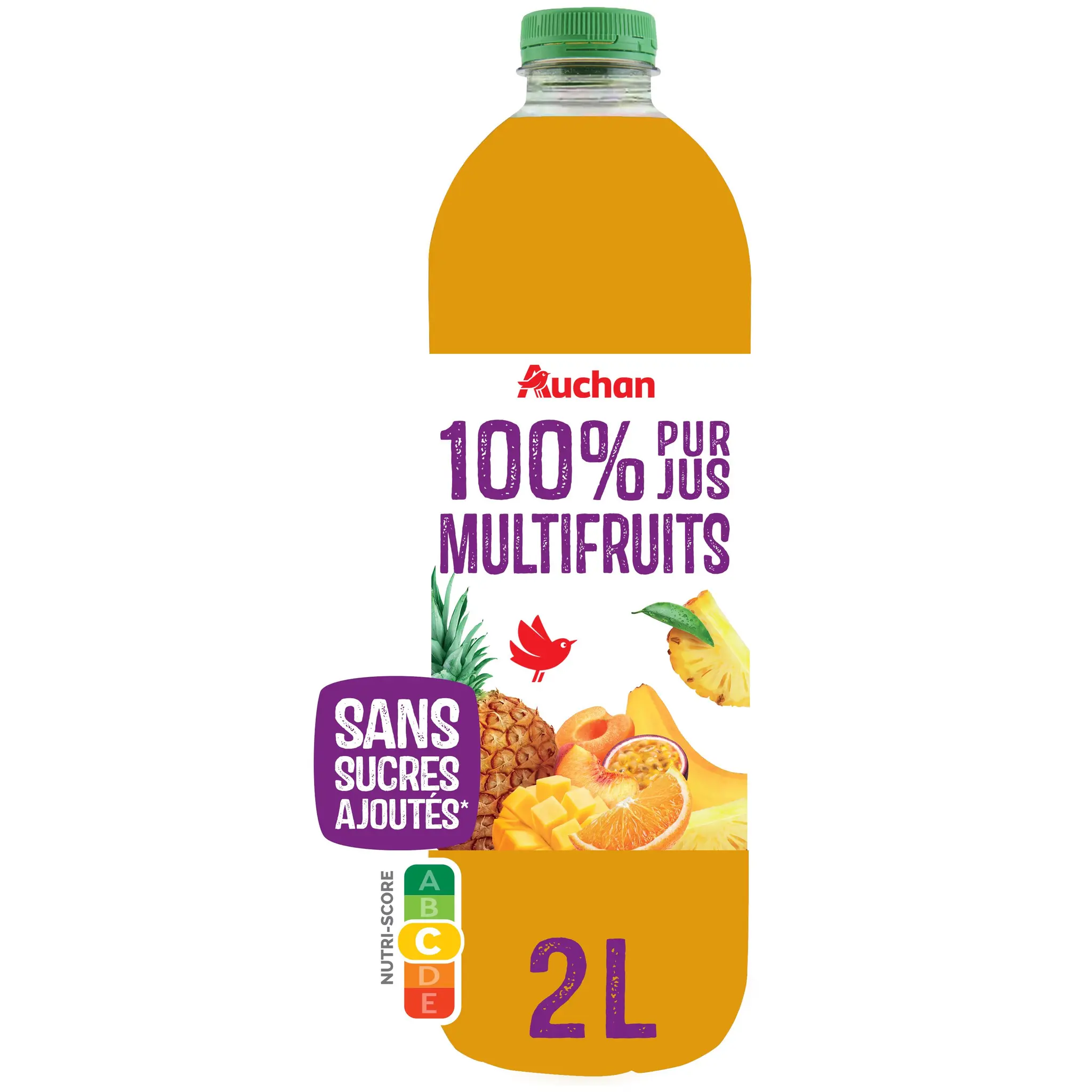 AUCHAN Pur jus multifruits