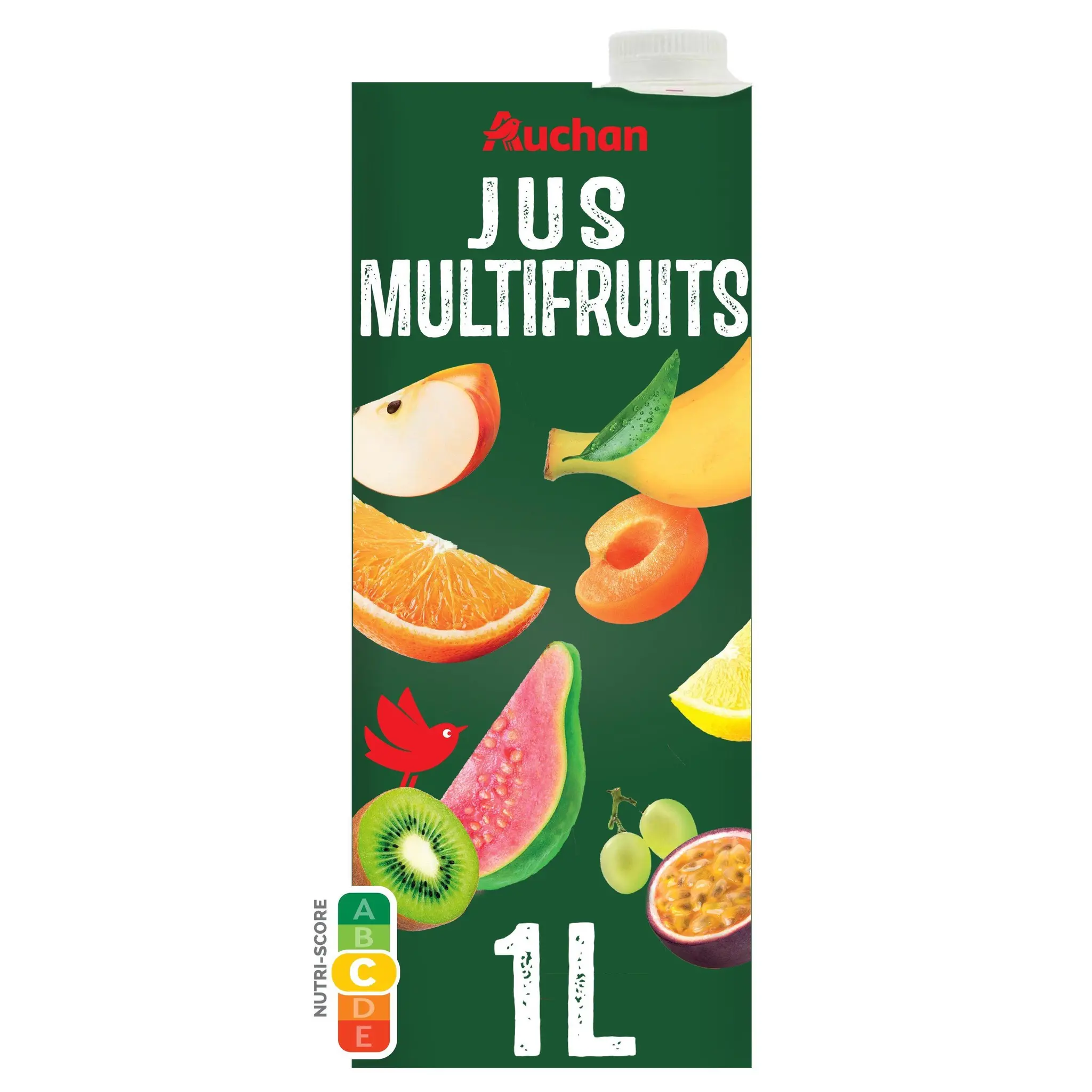 AUCHAN Jus multifruits à base de concentré brique