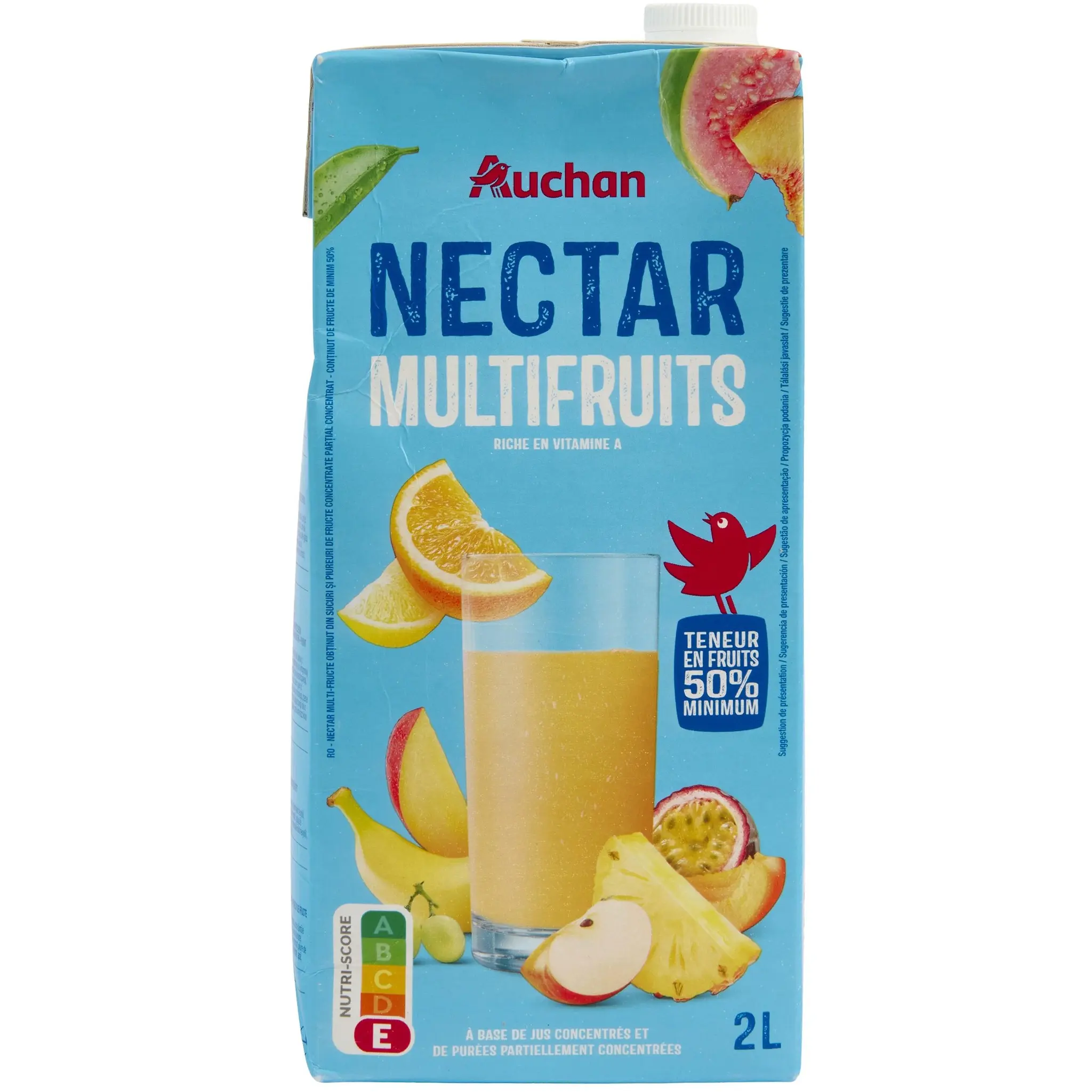 AUCHAN Nectar multifruits brique
