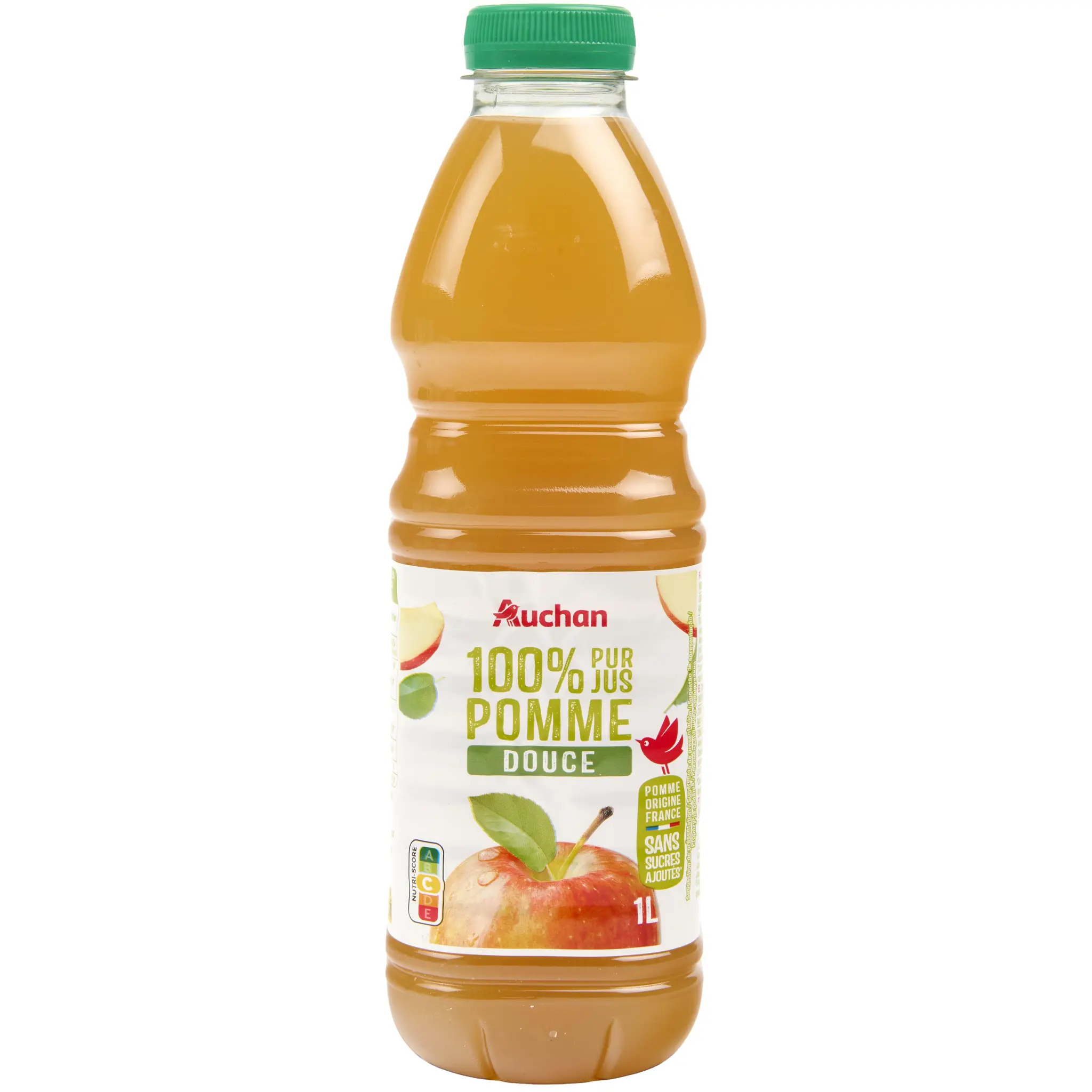 AUCHAN Pur jus de pomme douce