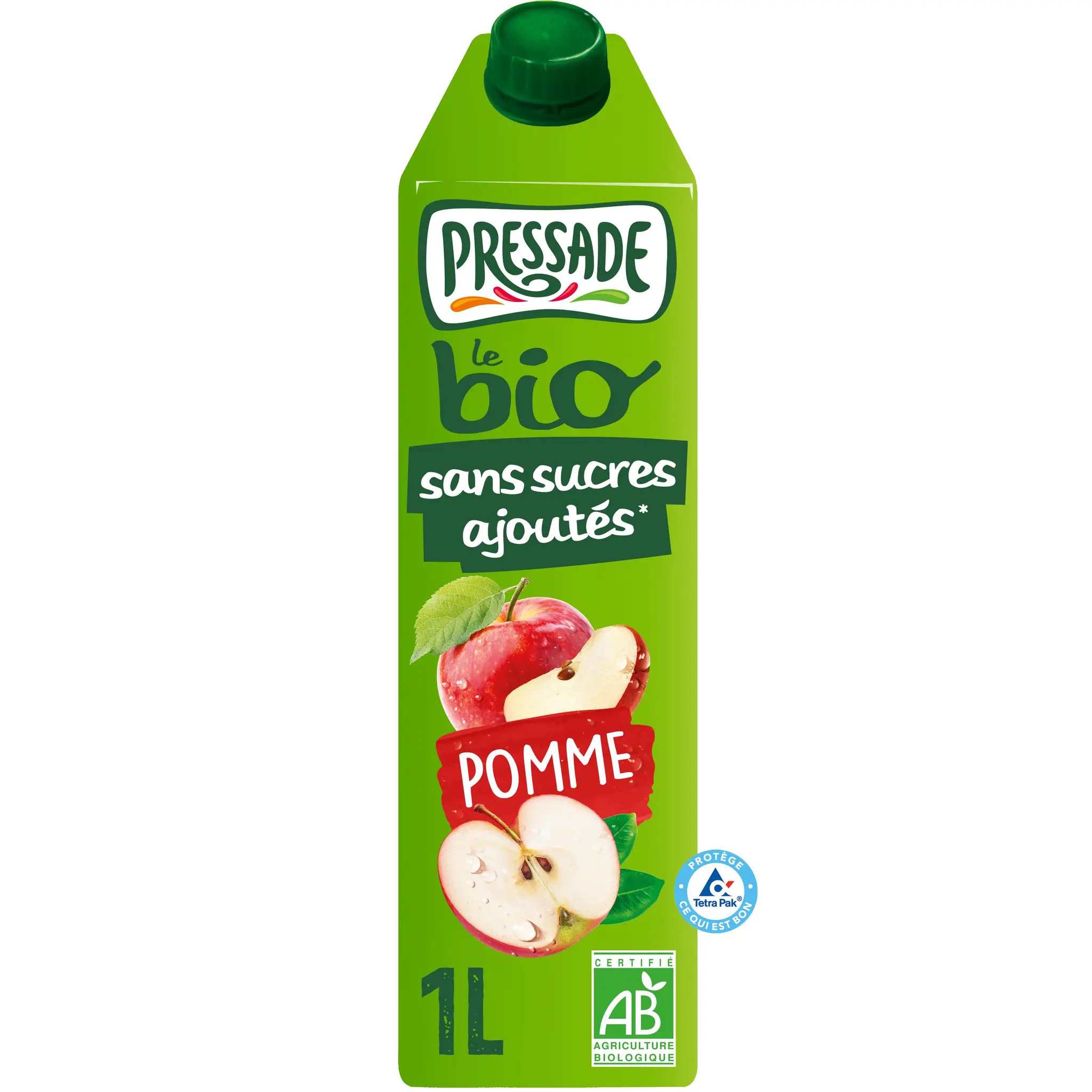 PRESSADE Pur jus de pomme bio sans sucres ajoutés