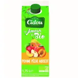 CIDOU Nectar de pomme pêche et abricot bio