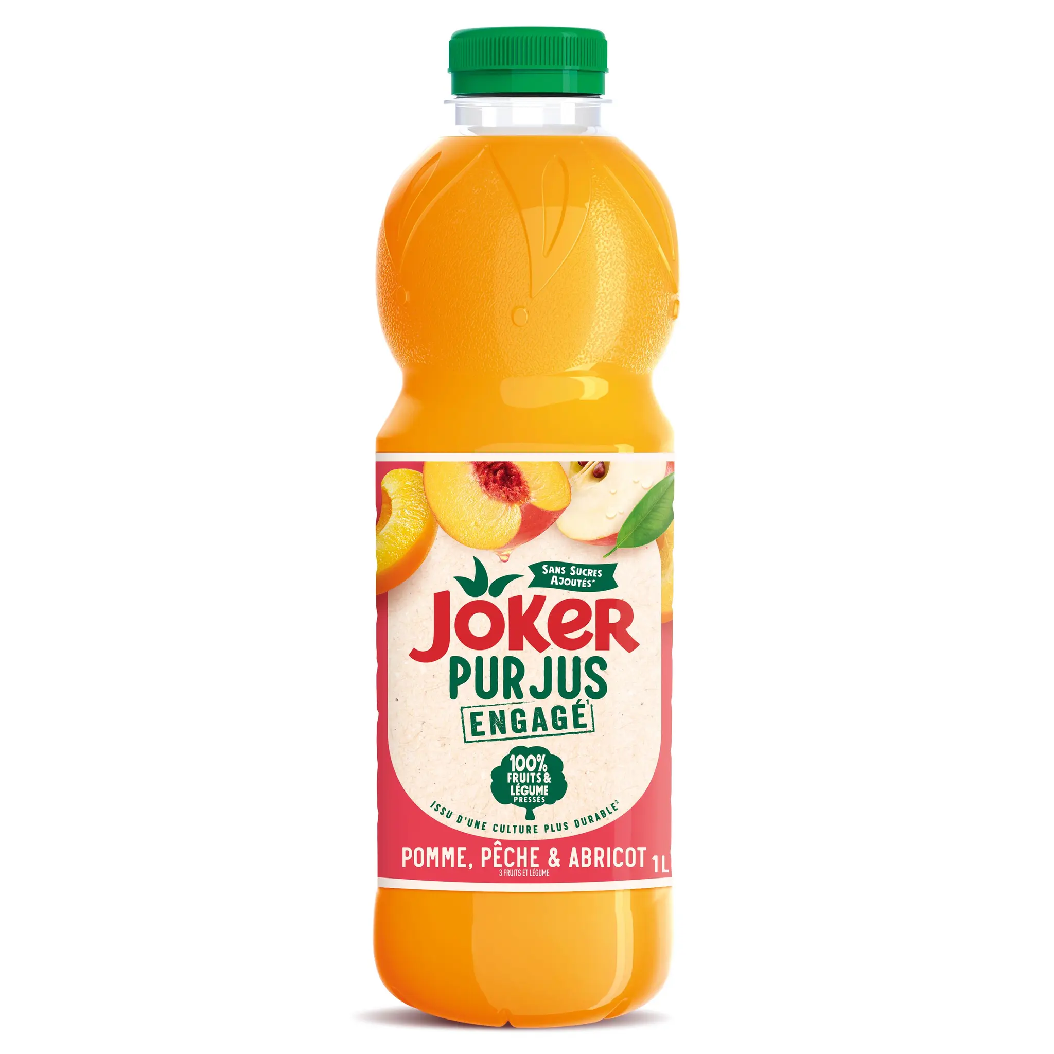 JOKER Pur jus de pomme pêche abricot