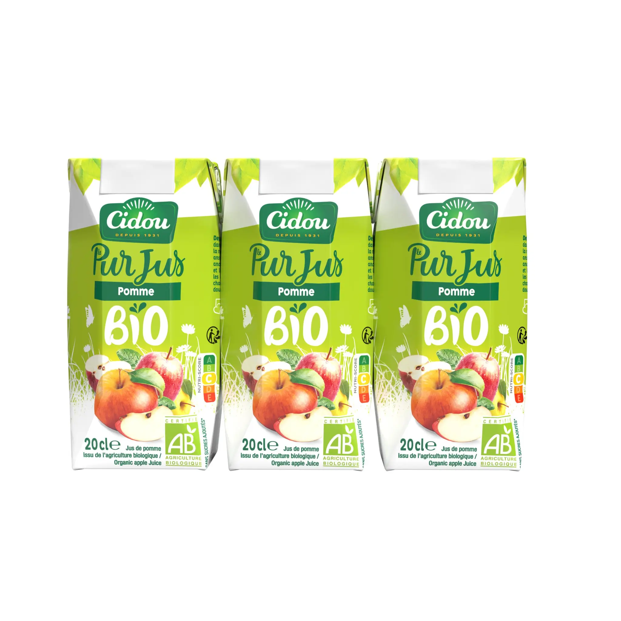 CIDOU Pur jus de pommes bio