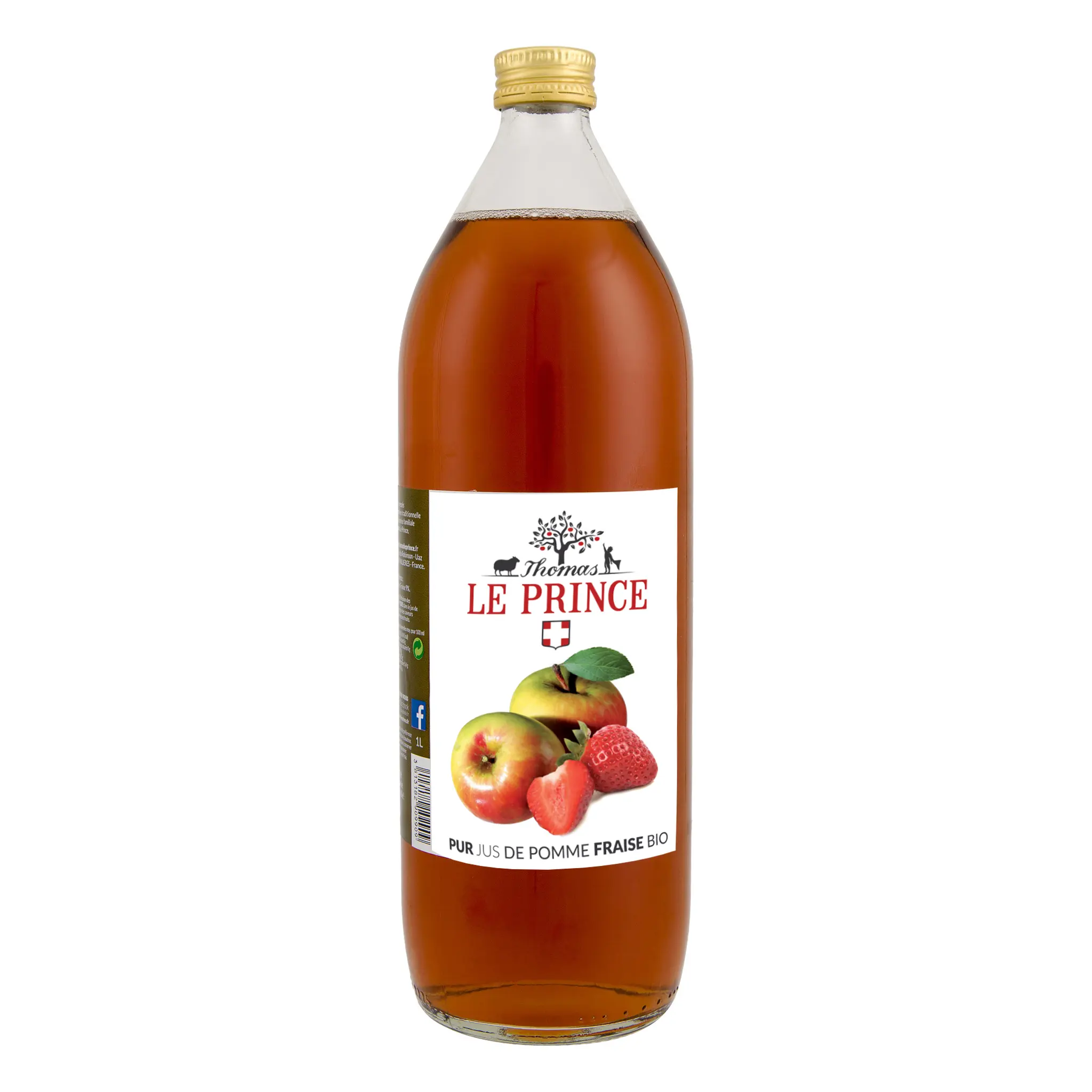 THOMAS LE PRINCE Jus de pomme fraise bio