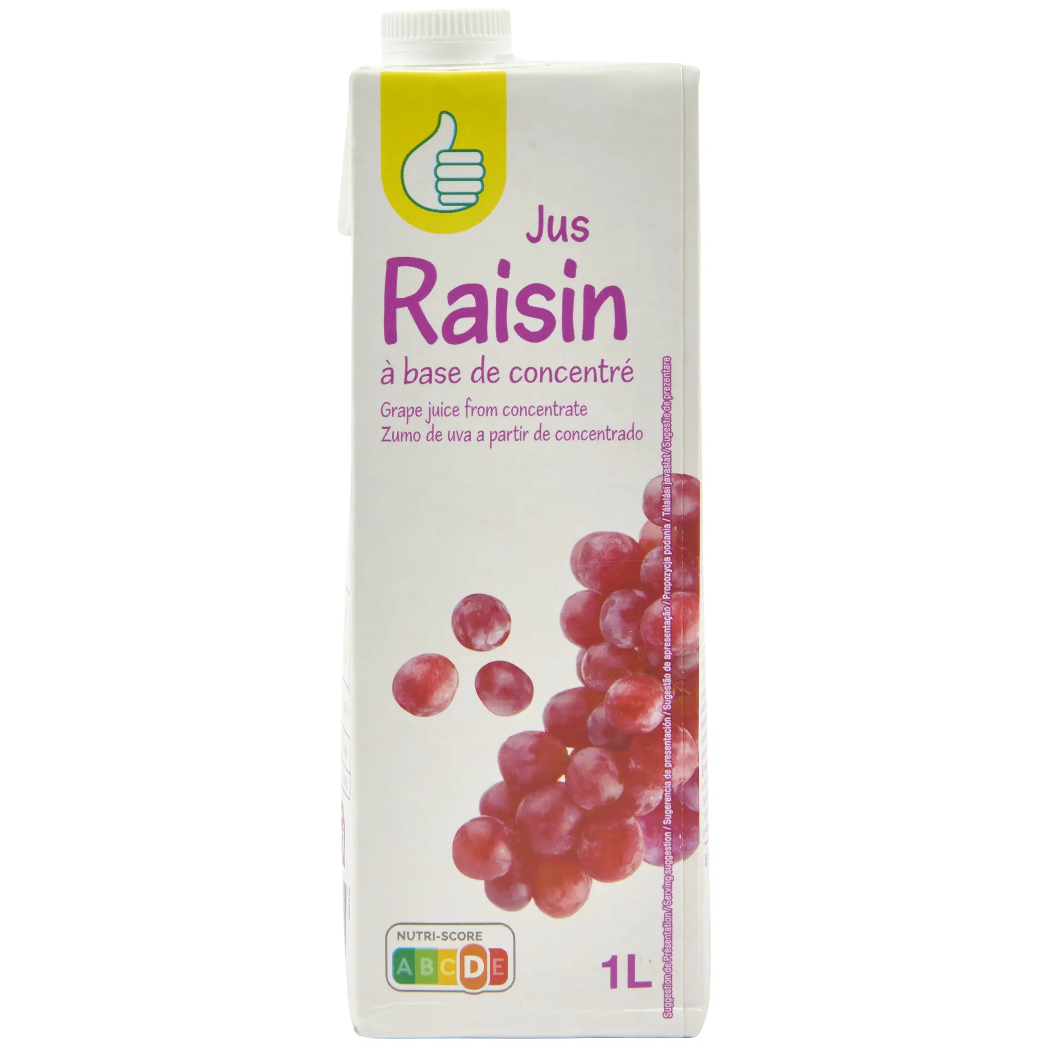 POUCE Jus de raisin brique