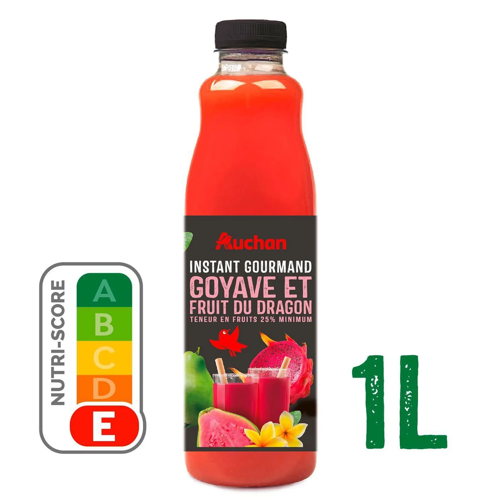 AUCHAN Nectar Instant gourmand goyave fruit du dragon