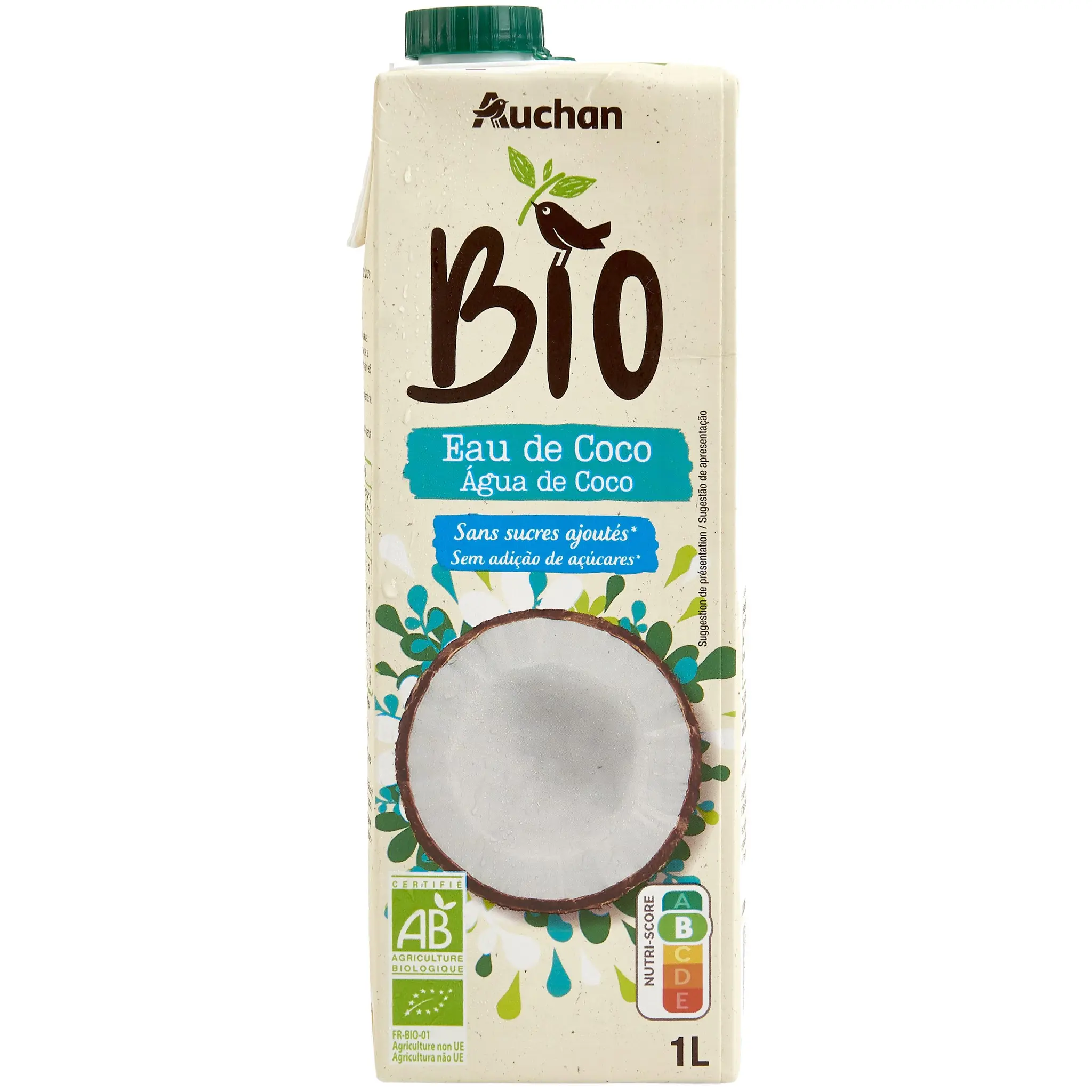 AUCHAN BIO Eau de coco