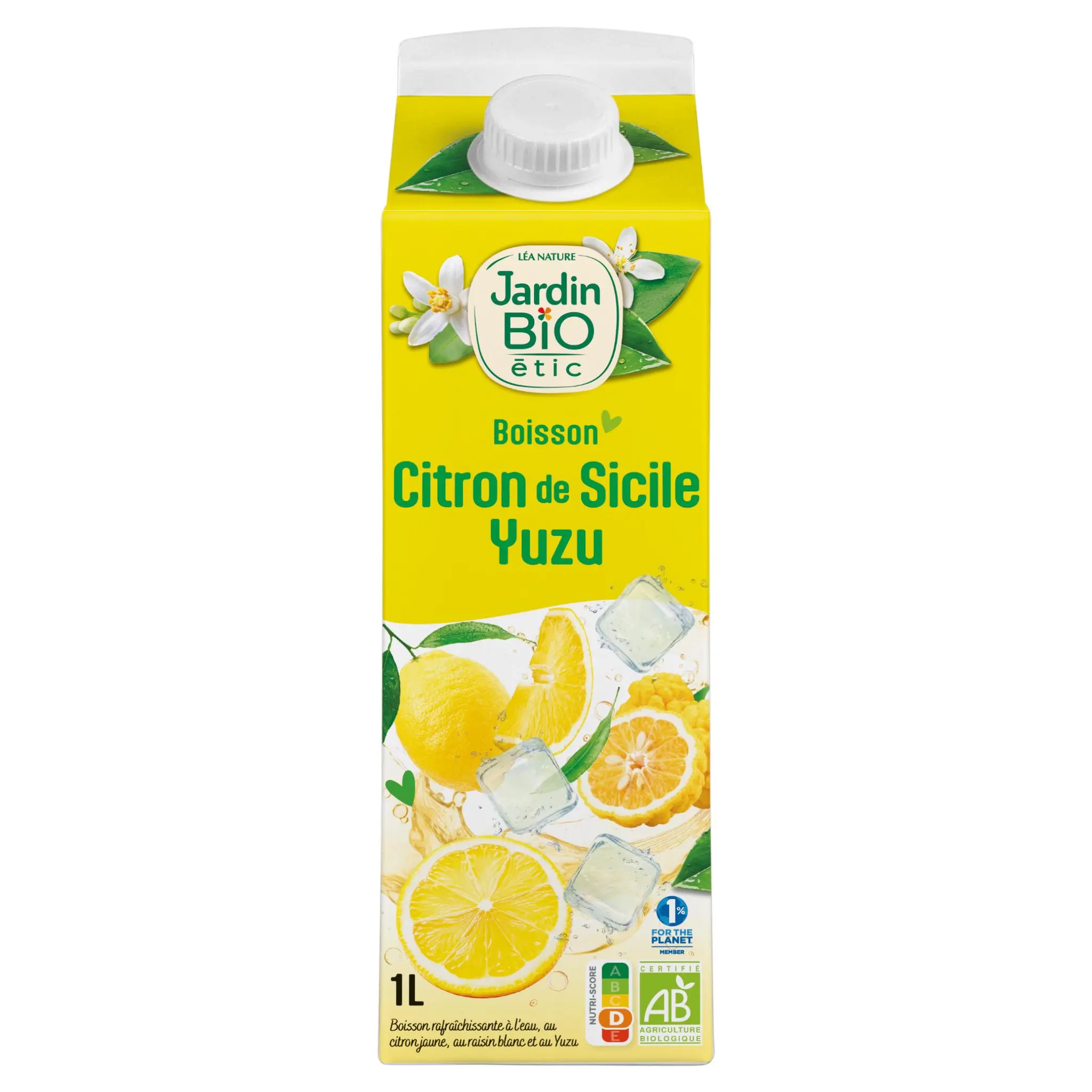 JARDIN BIO ETIC Boisson au jus de citron et yuzu brique