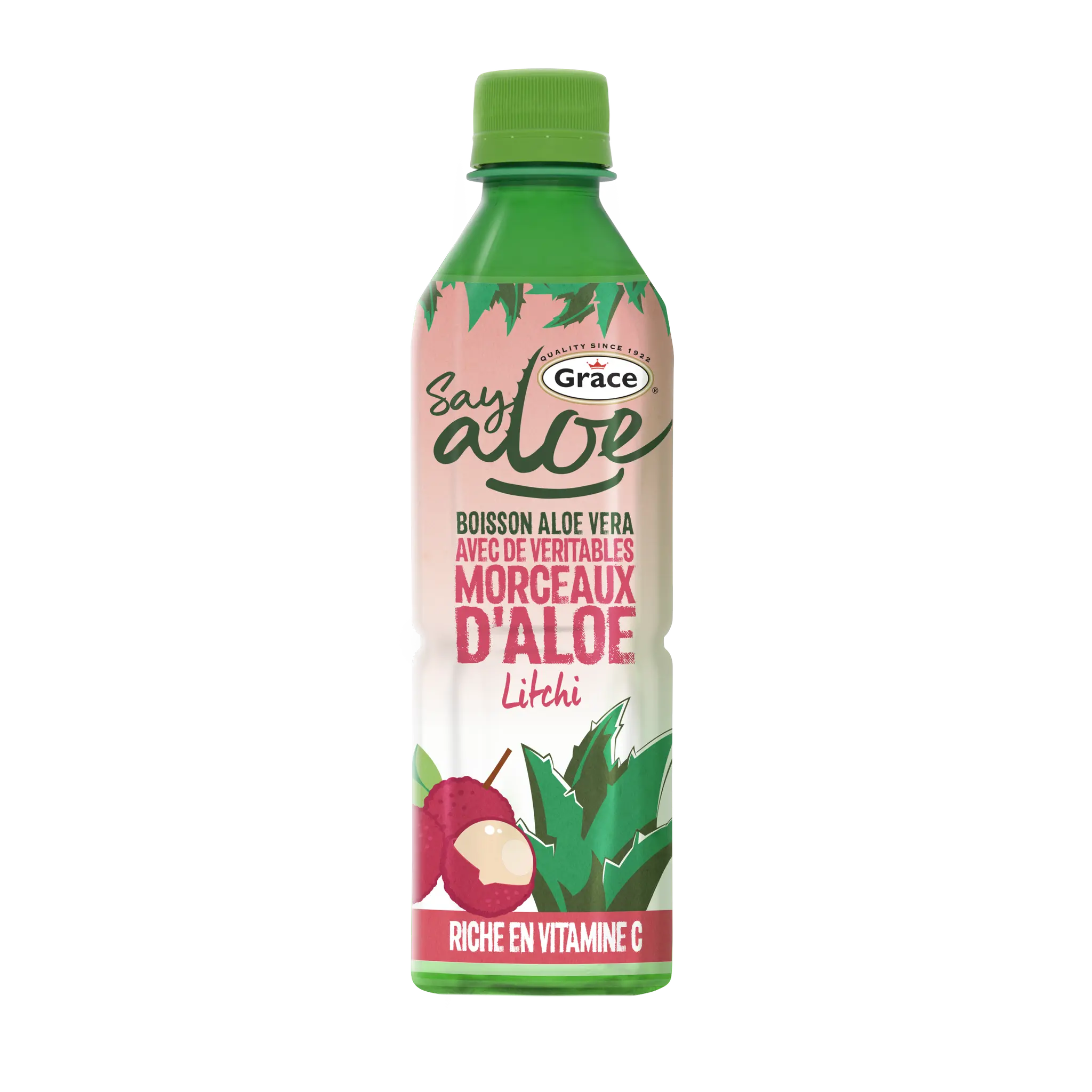 GRACE Boisson à l'aloe vera aromatisée au litchi