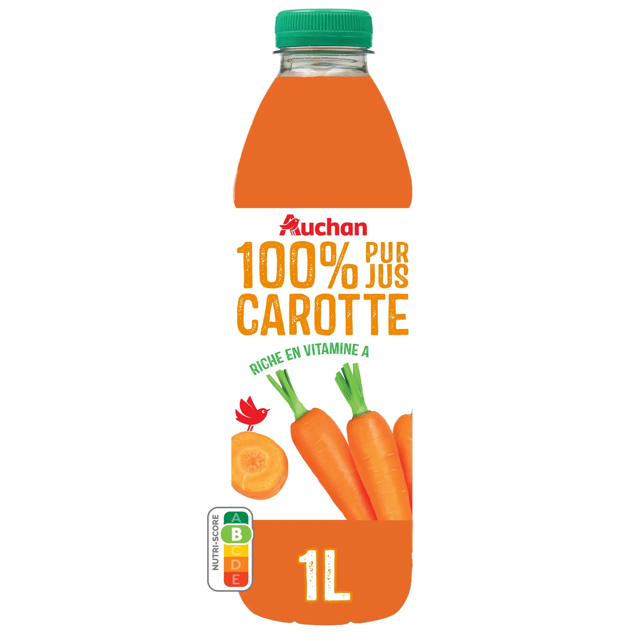 AUCHAN Pur jus de carotte