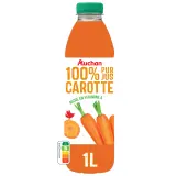 AUCHAN Pur jus de carotte
