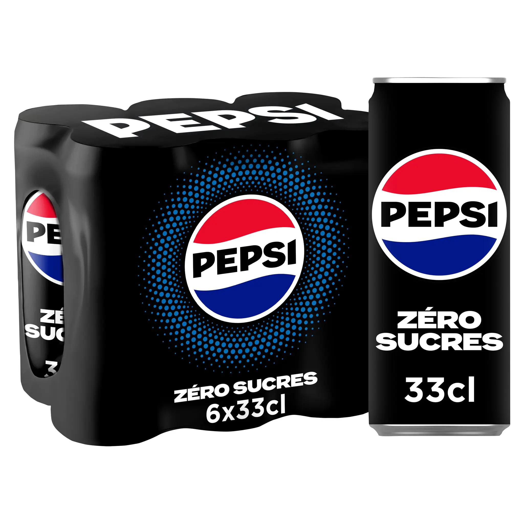 PEPSI ZÉRO Boisson gazeuse cola aux extraits végétaux sans sucres boîtes
