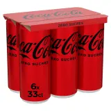 COCA-COLA Boisson gazeuse aux extraits végétaux sans sucres boîtes