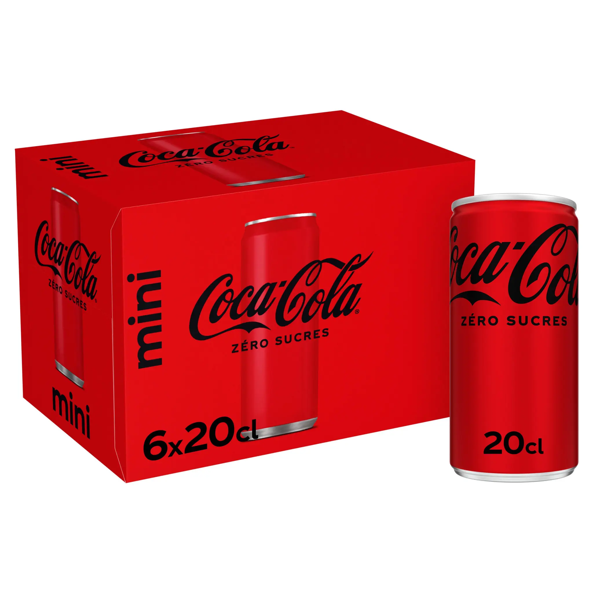 COCA-COLA Boisson gazeuse aux extraits végétaux sans sucres boîtes