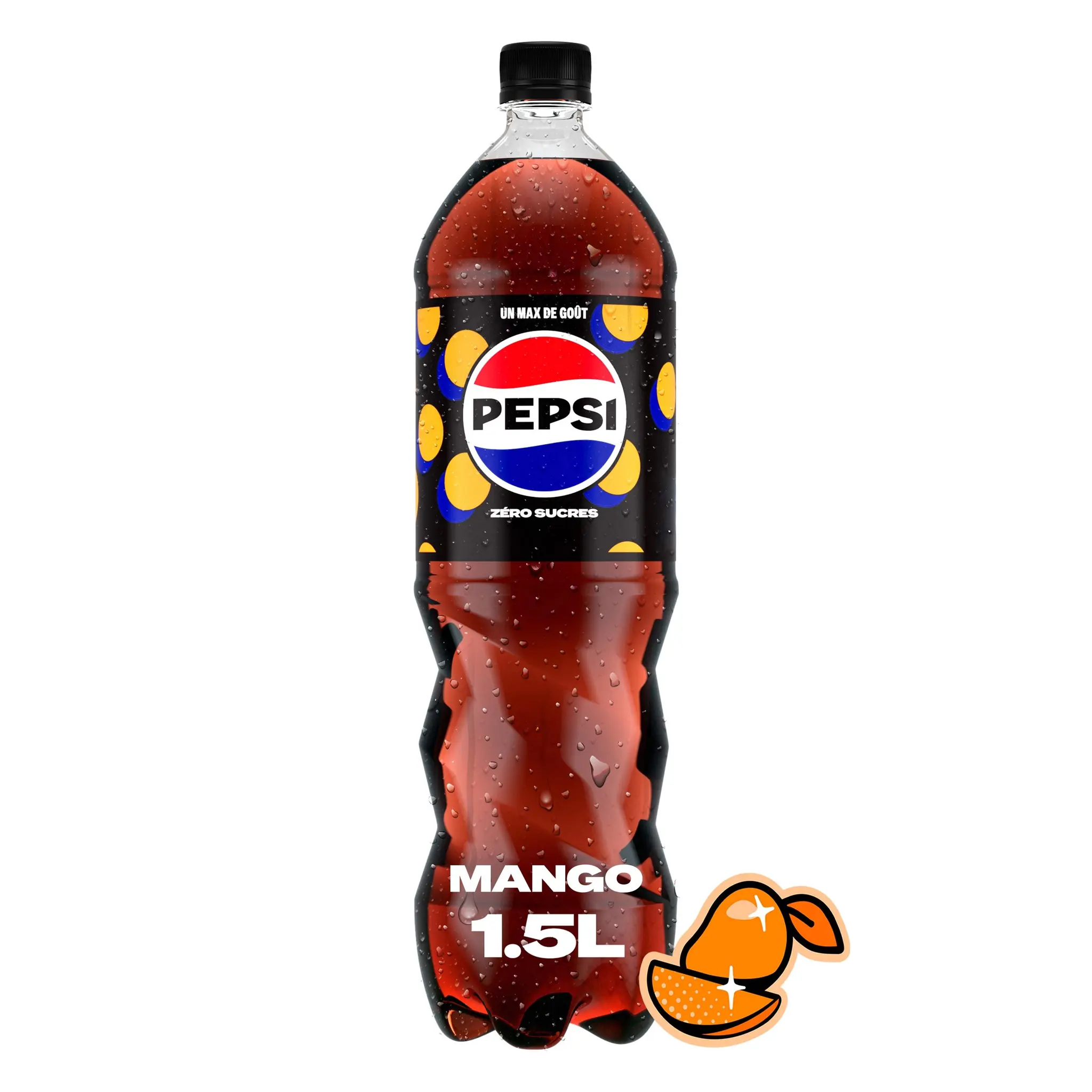 PEPSI Boisson sans sucres ajoutés saveur mangue
