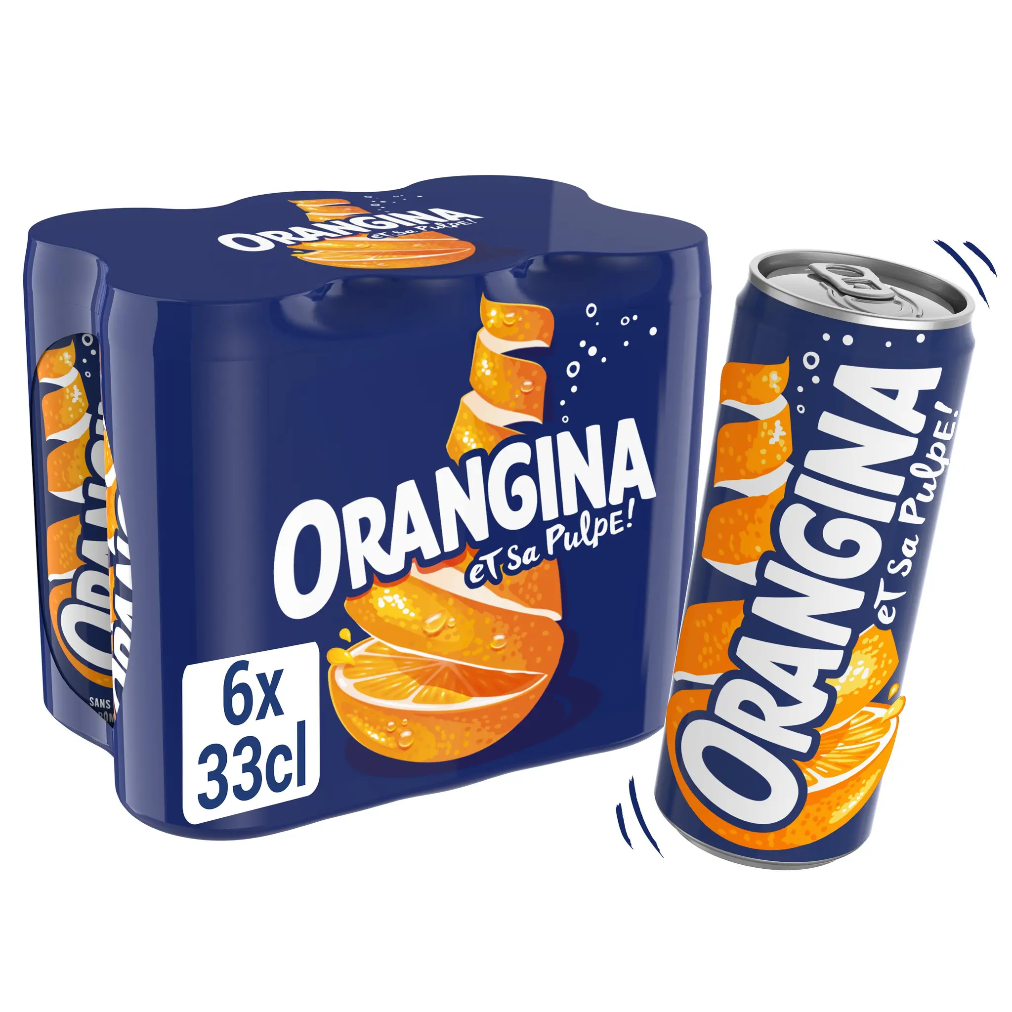 ORANGINA Boisson gazeuse à l'orange boîtes