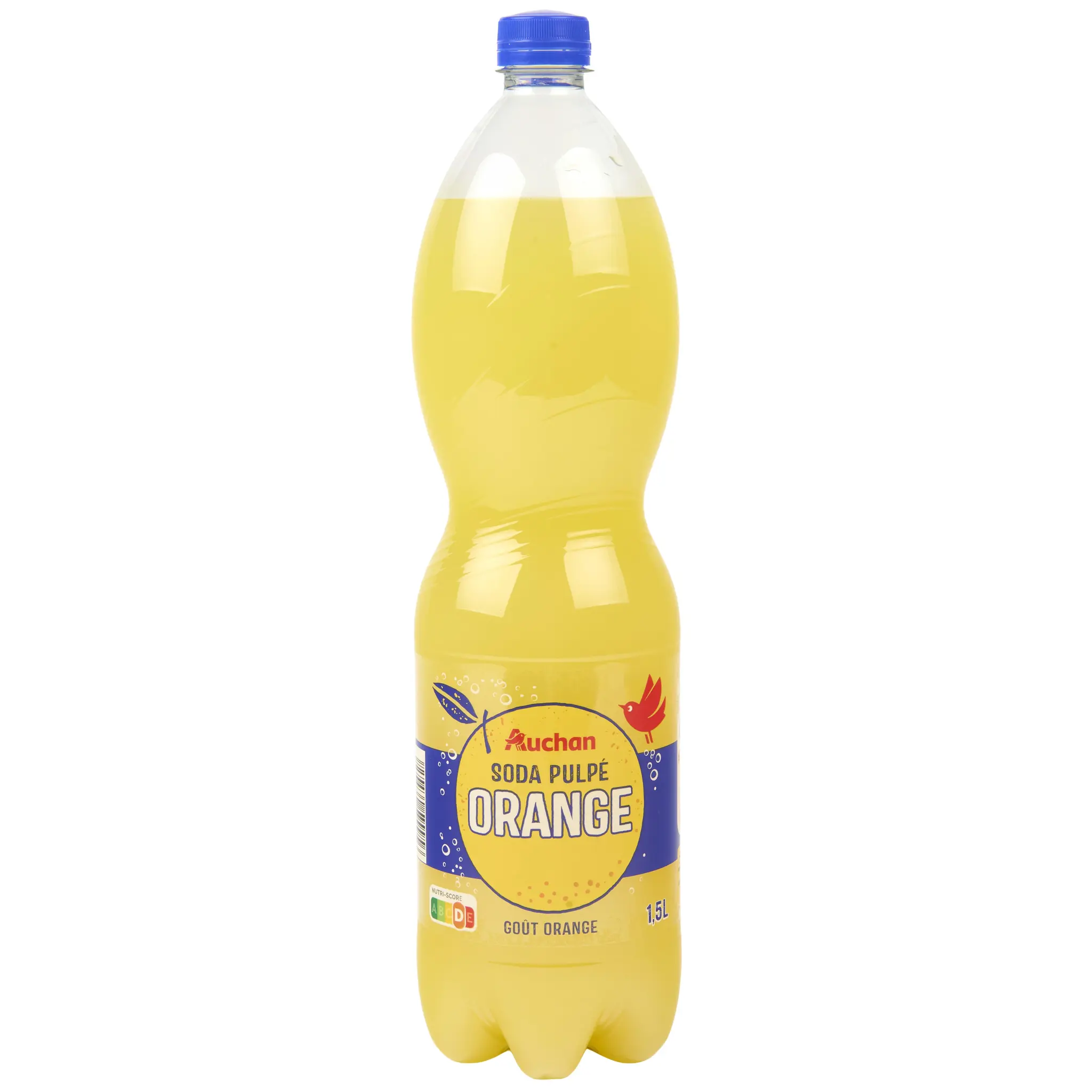 AUCHAN Boisson pulpée orange sans conservateur